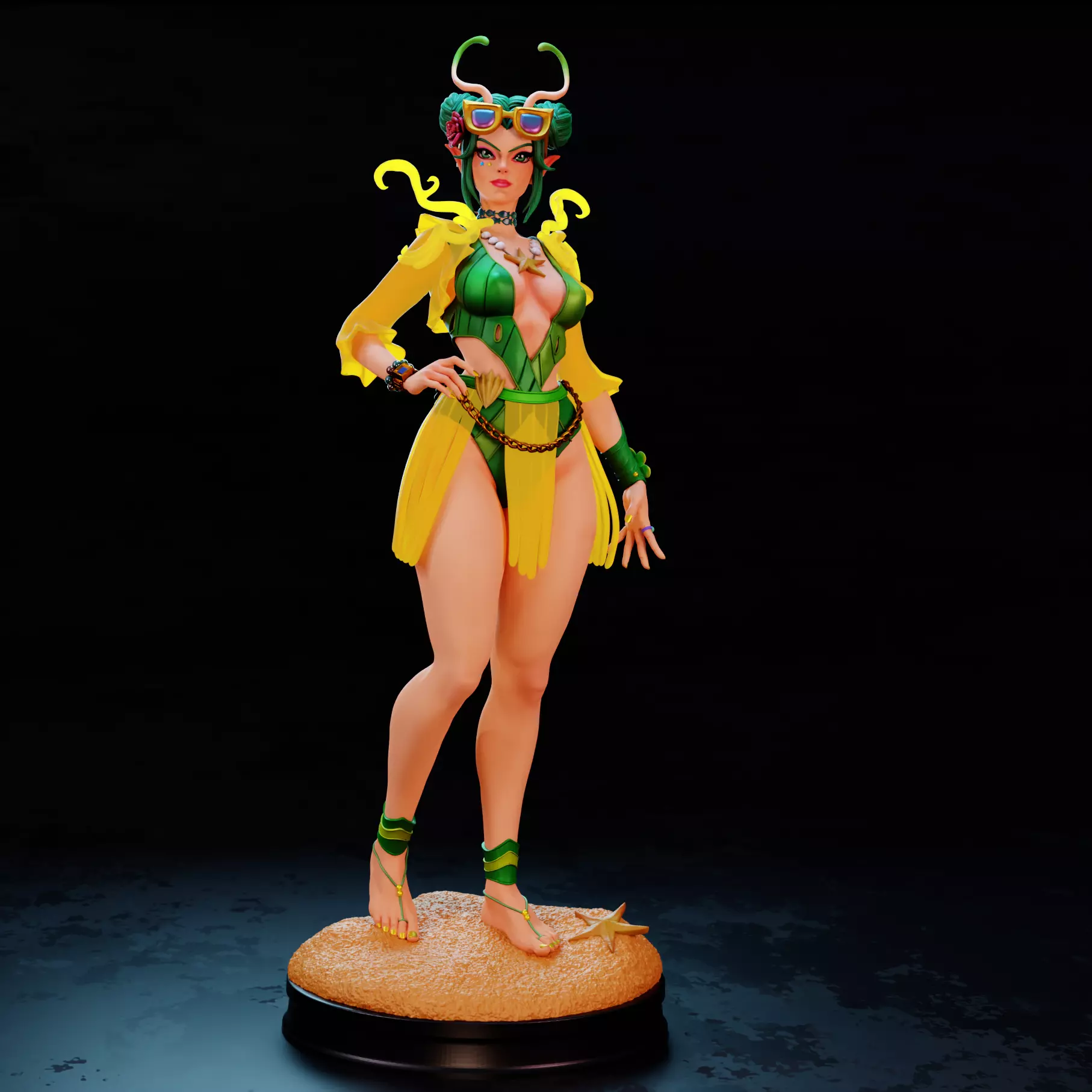 Mantis  Summer Skin  Marvel Rivals 3D print model_6