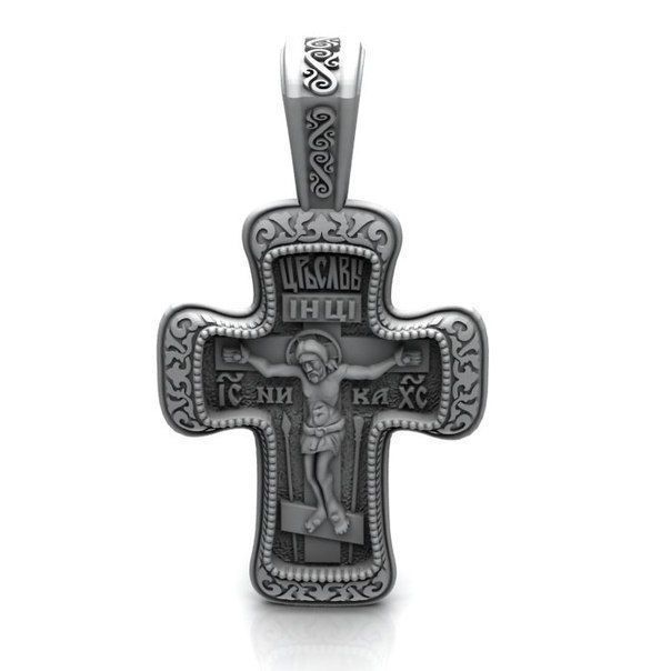 old cross with jesus 3D print model