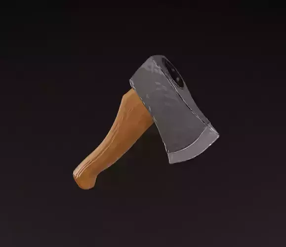 Low Poly Fantasy Axe - Game-Ready PBR