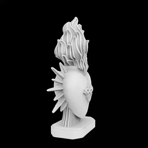 Sacred Heart of Jesus Icon 3D Print Model