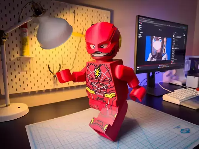 The Flash Modular Figure Fastest Figure Alive 3D print model The Flash Modular Figure Fastest Figure Alive 3D print model