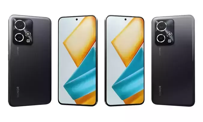 Honor 90 GT Black High Poly 