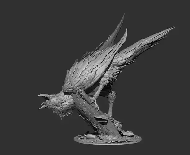 Crow on Forest Base