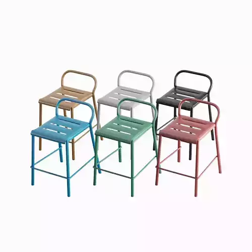 Modern Stool Pack B 3D Model Collection