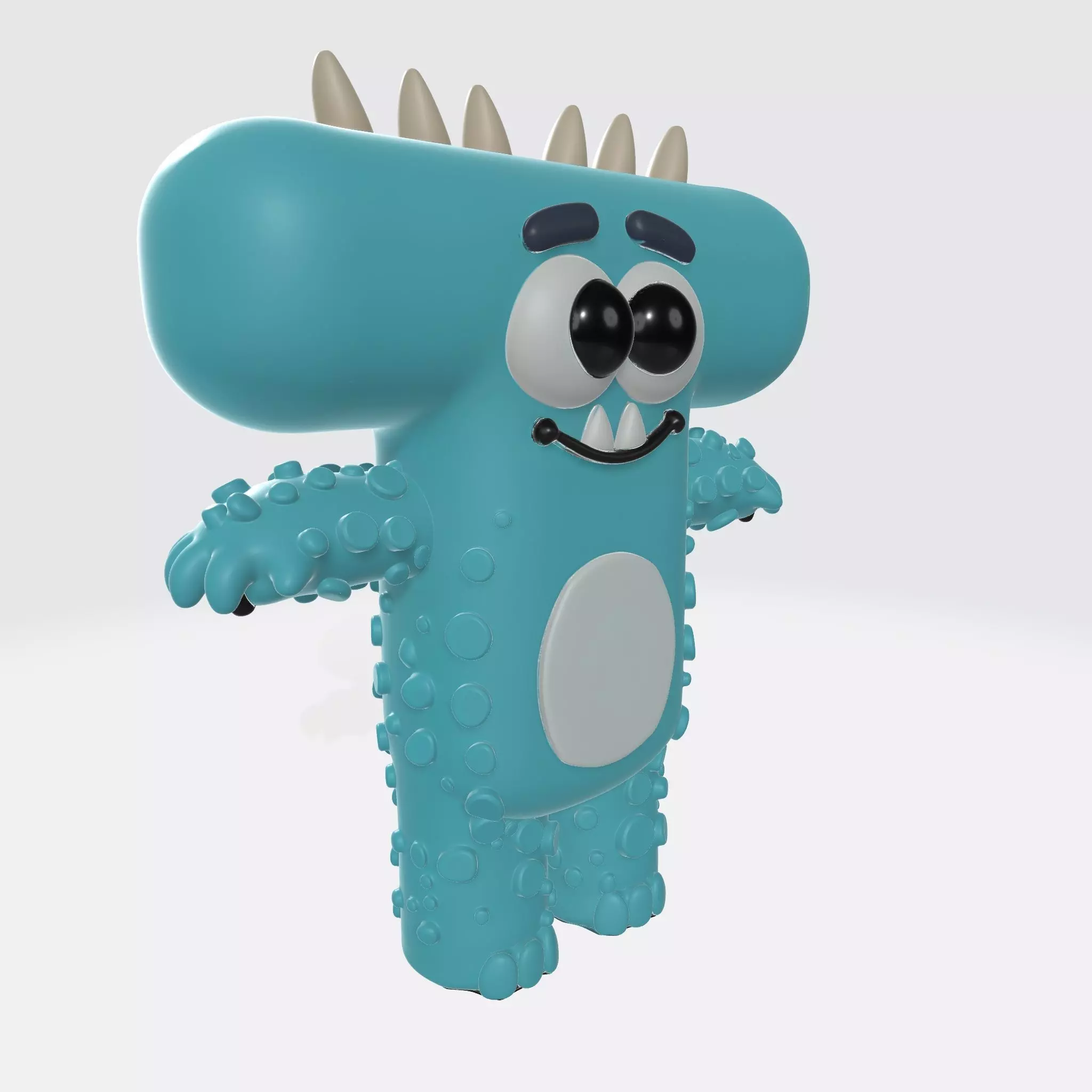 Monster Character 20 Low-poly 3D model_1