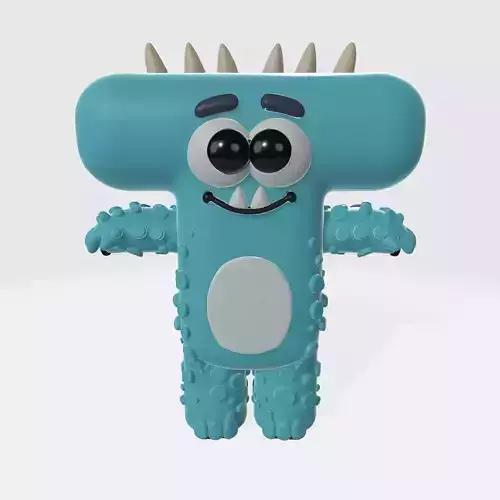 Monster Character 20 Low-poly 3D model