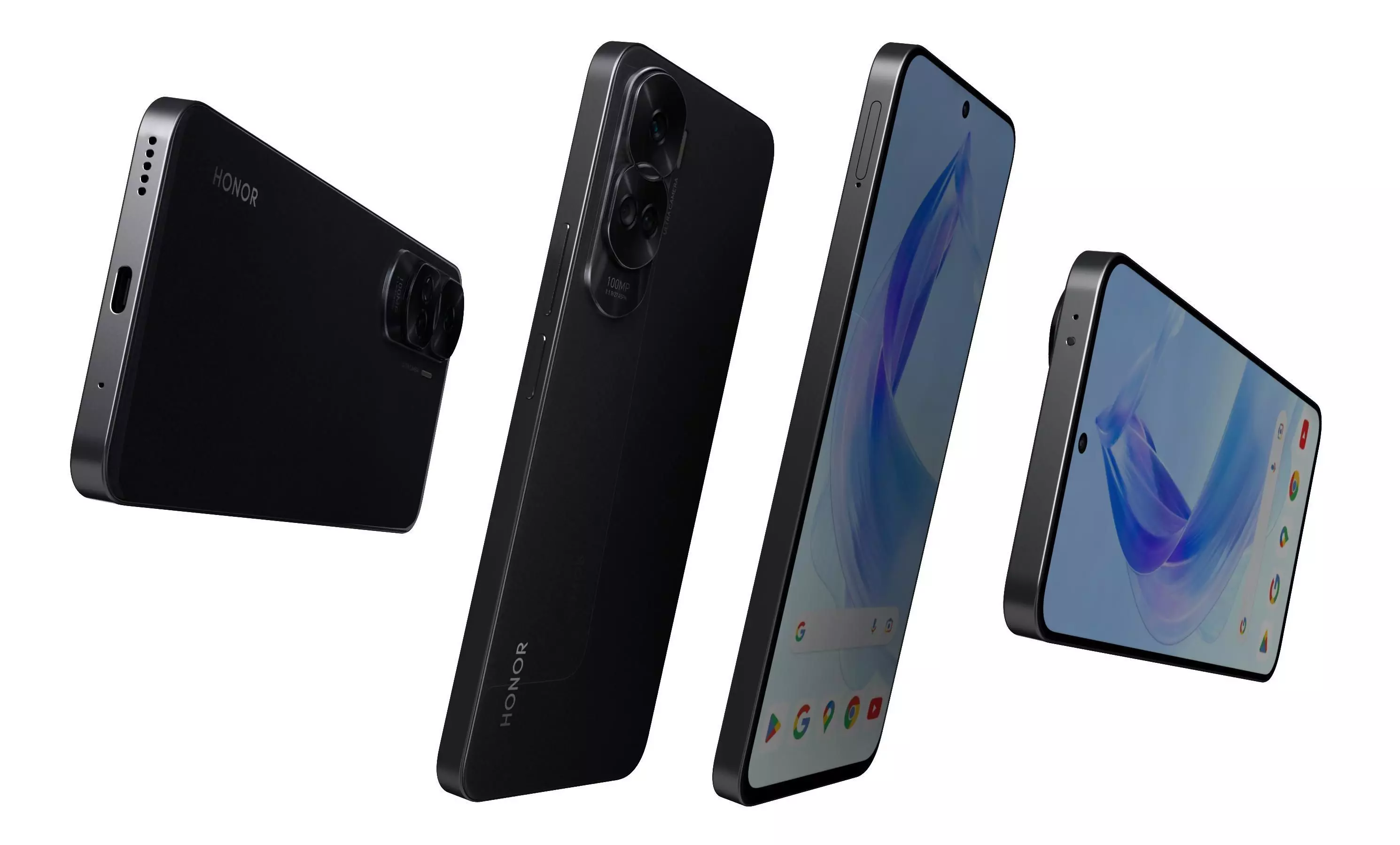 Honor 90 Lite Black High Poly  3D model_5