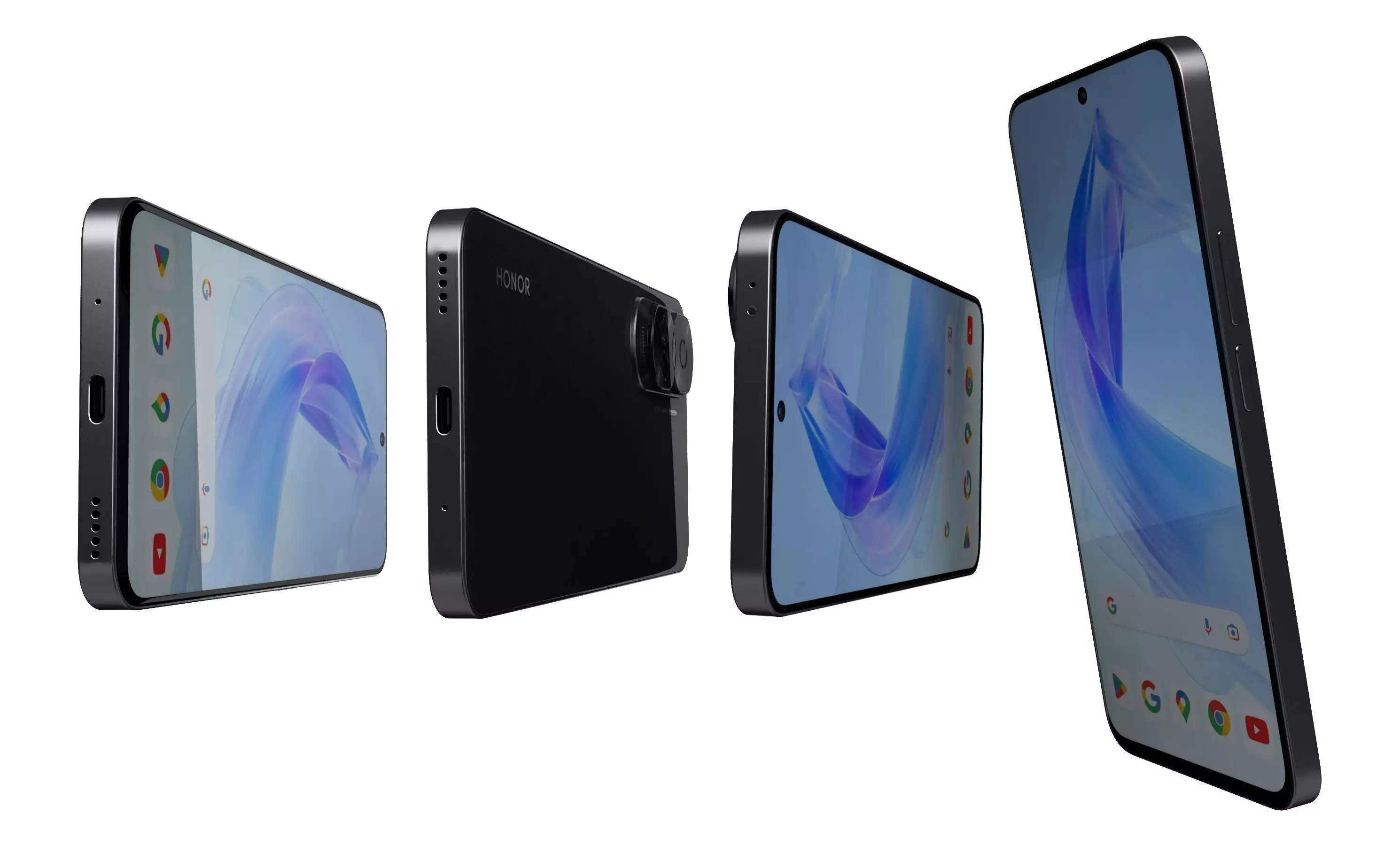 Honor 90 Lite Black High Poly  3D model_6