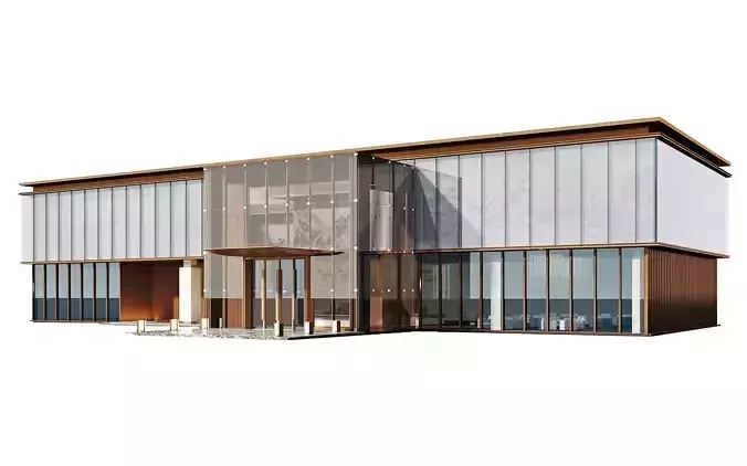 Modern Glass Pavilion Exterior