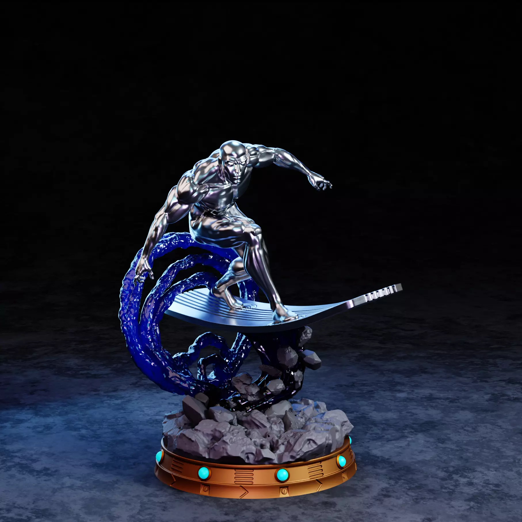 Silver Surfer 3D print model_7