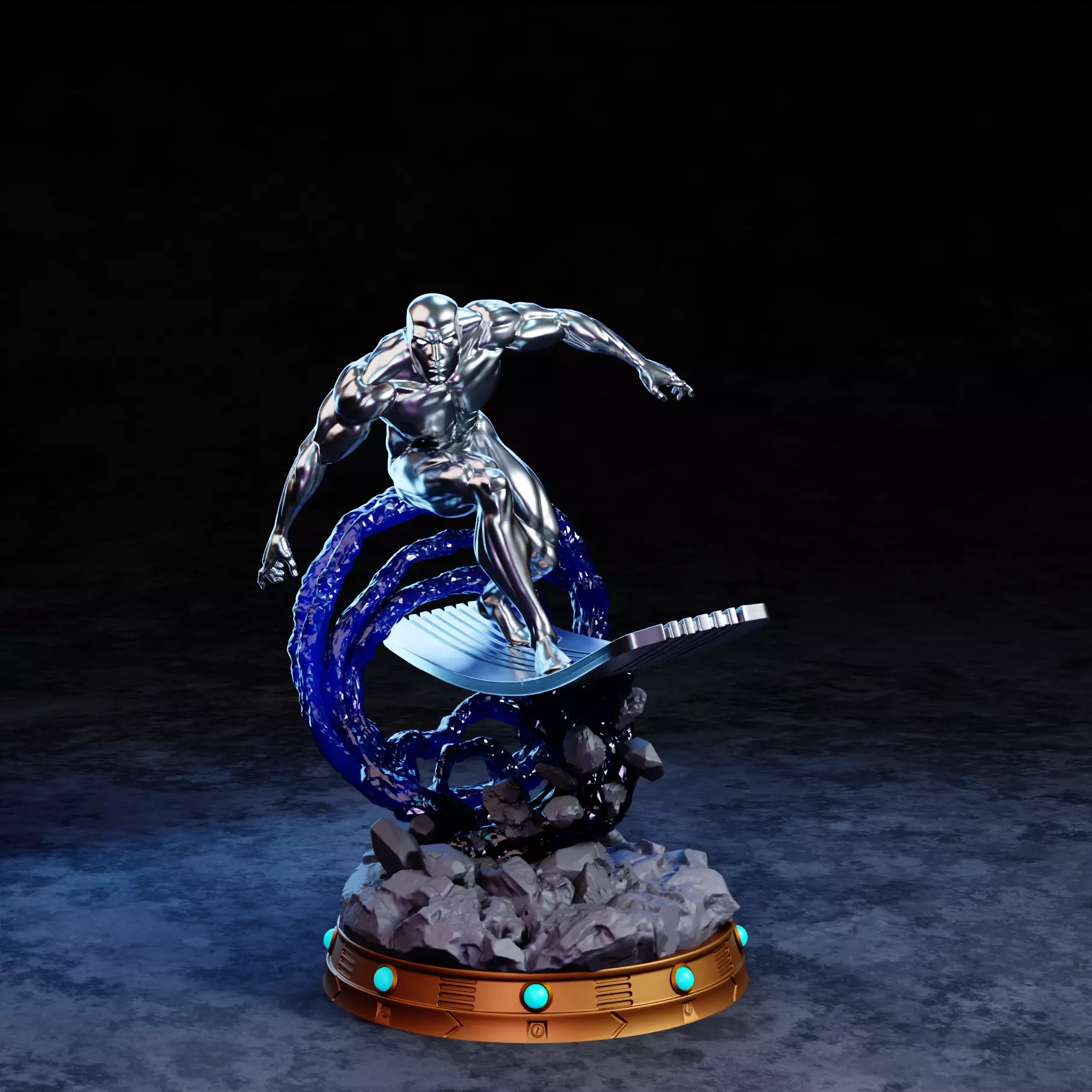 Silver Surfer 3D print model_1