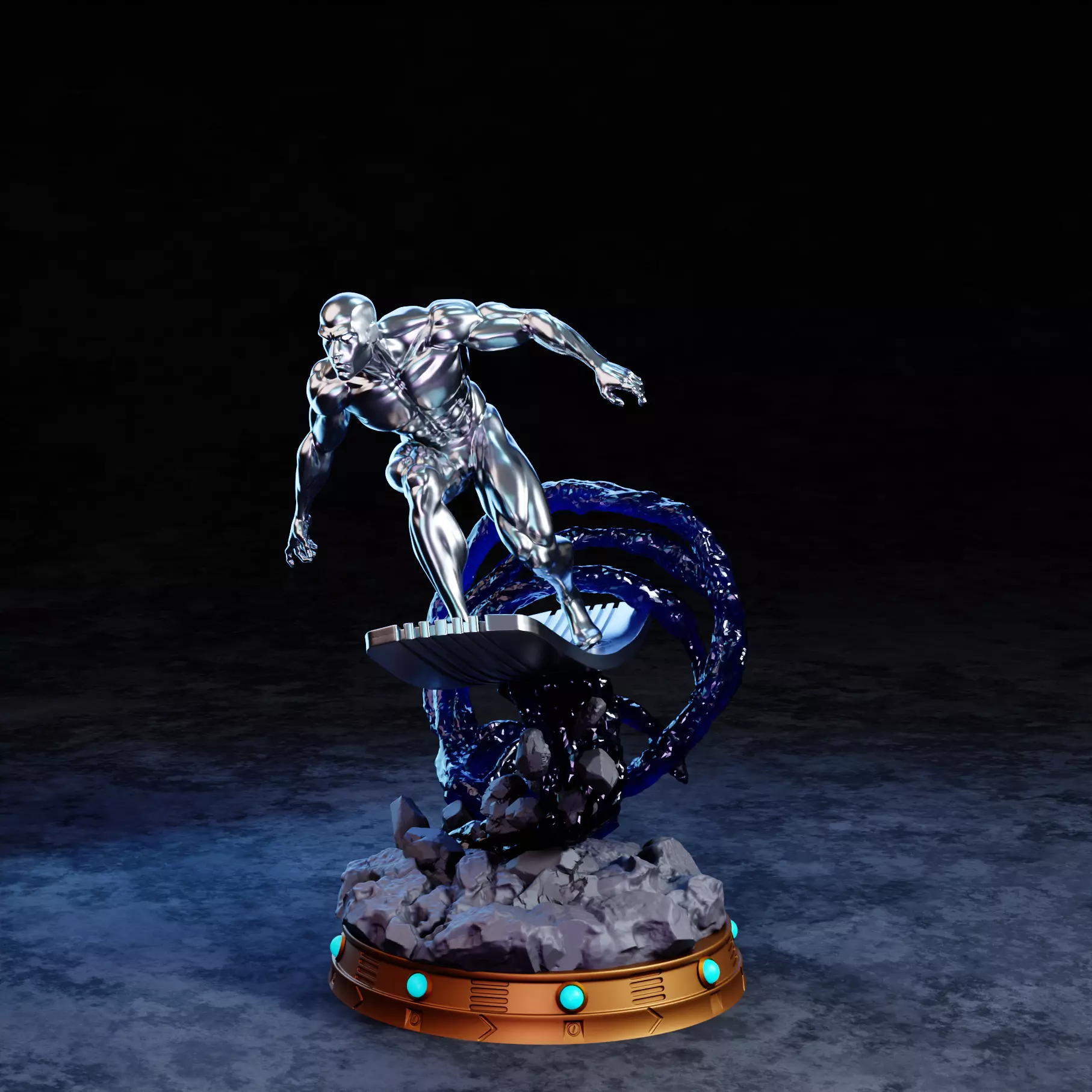 Silver Surfer 3D print model_6