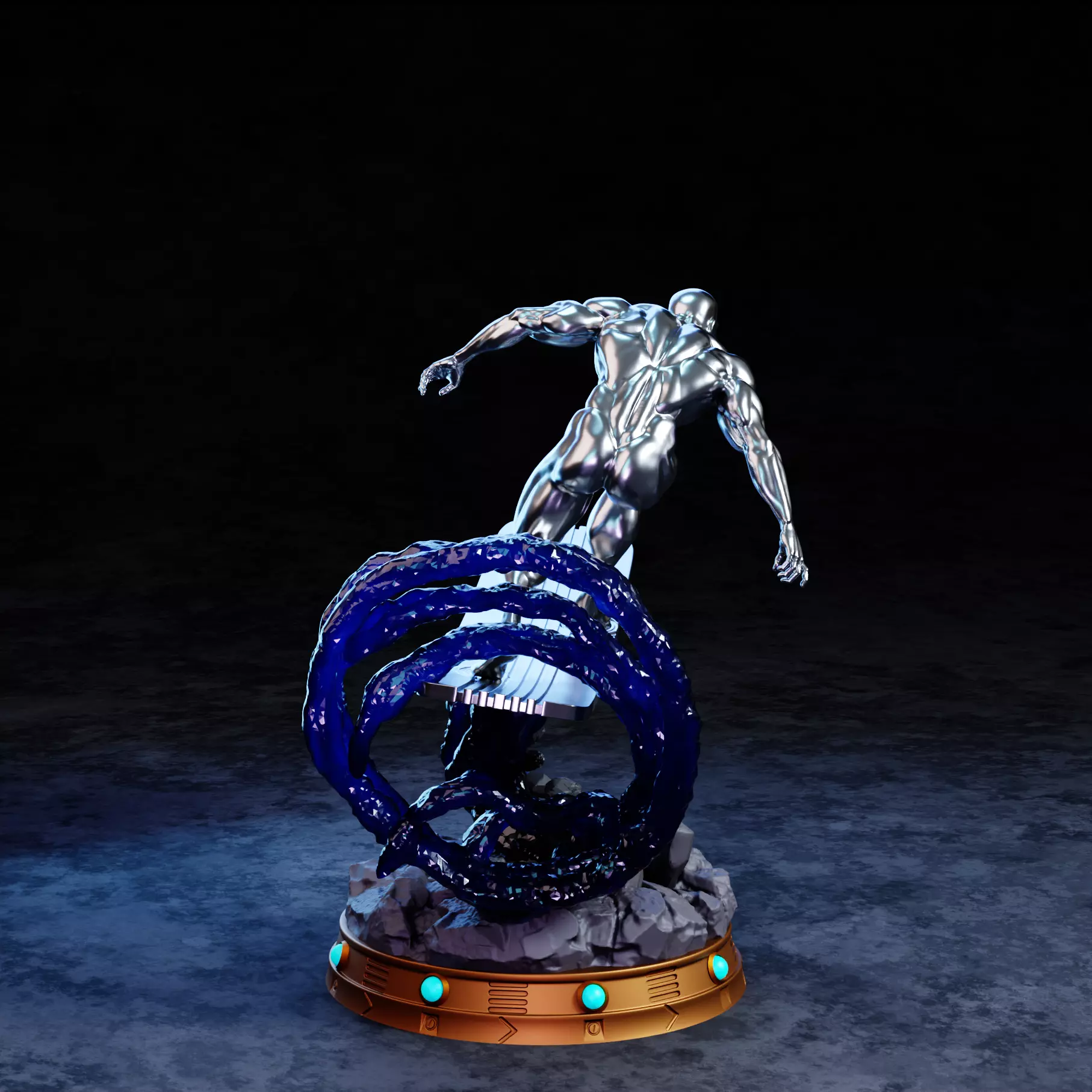 Silver Surfer 3D print model_3