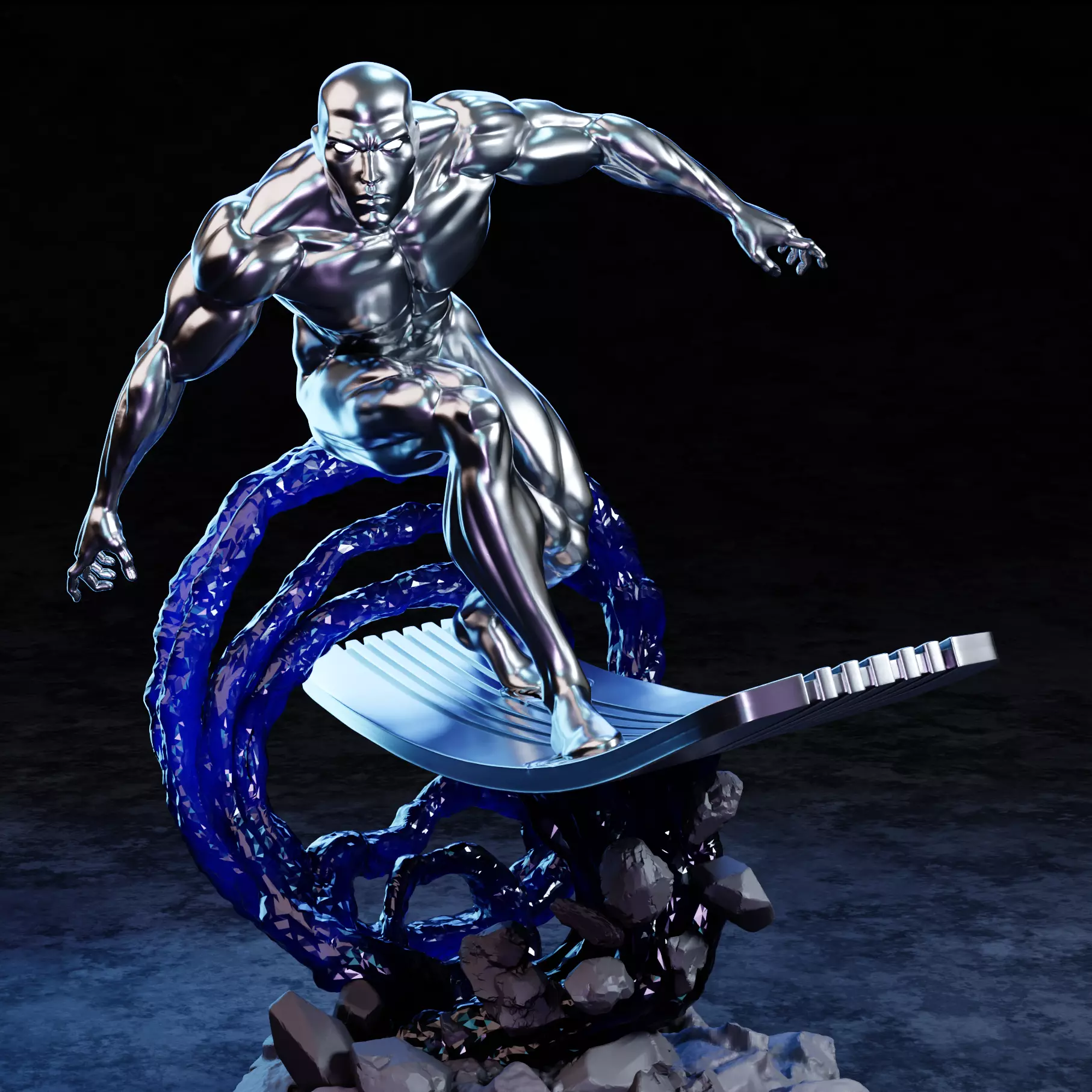 Silver Surfer 3D print model_0