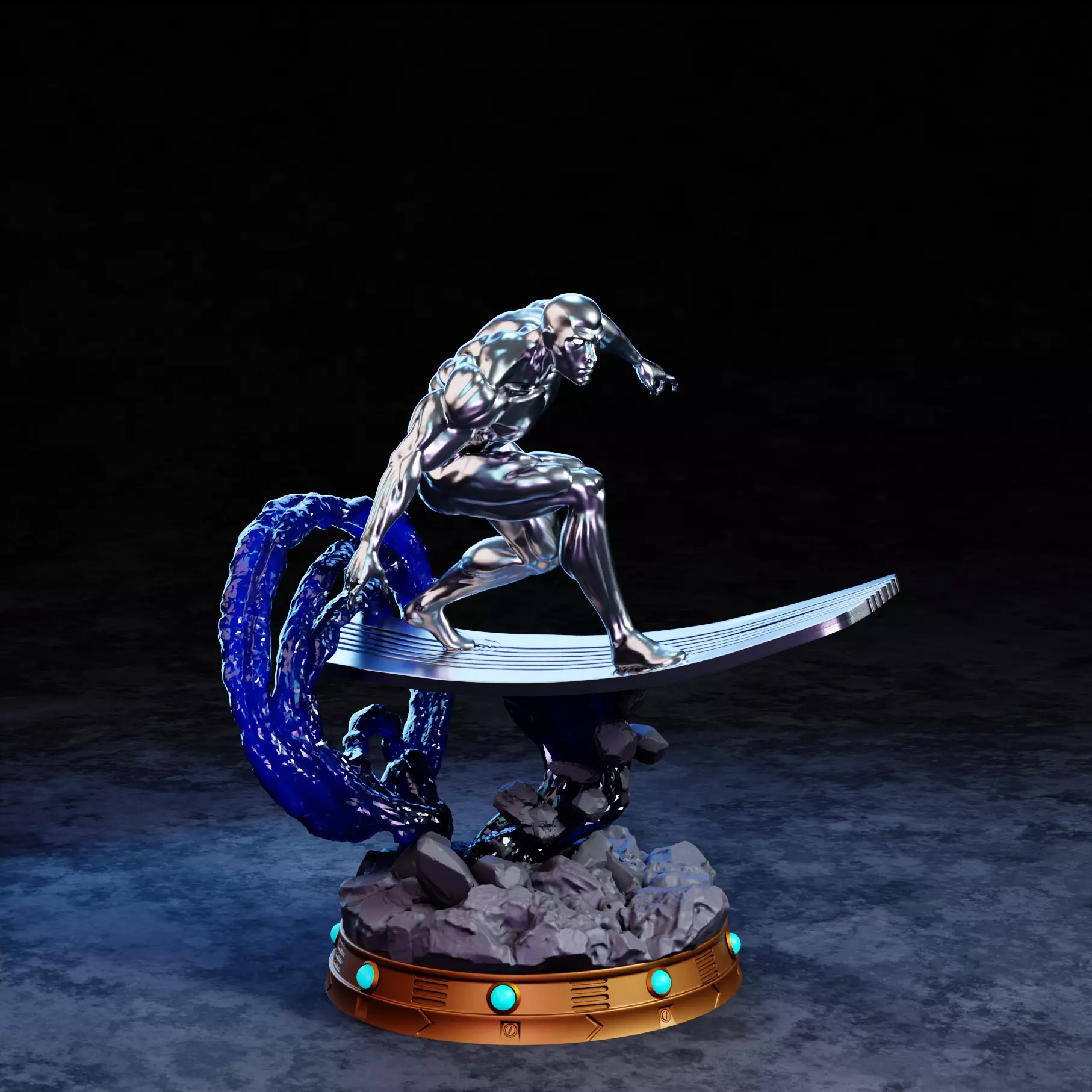 Silver Surfer 3D print model_2