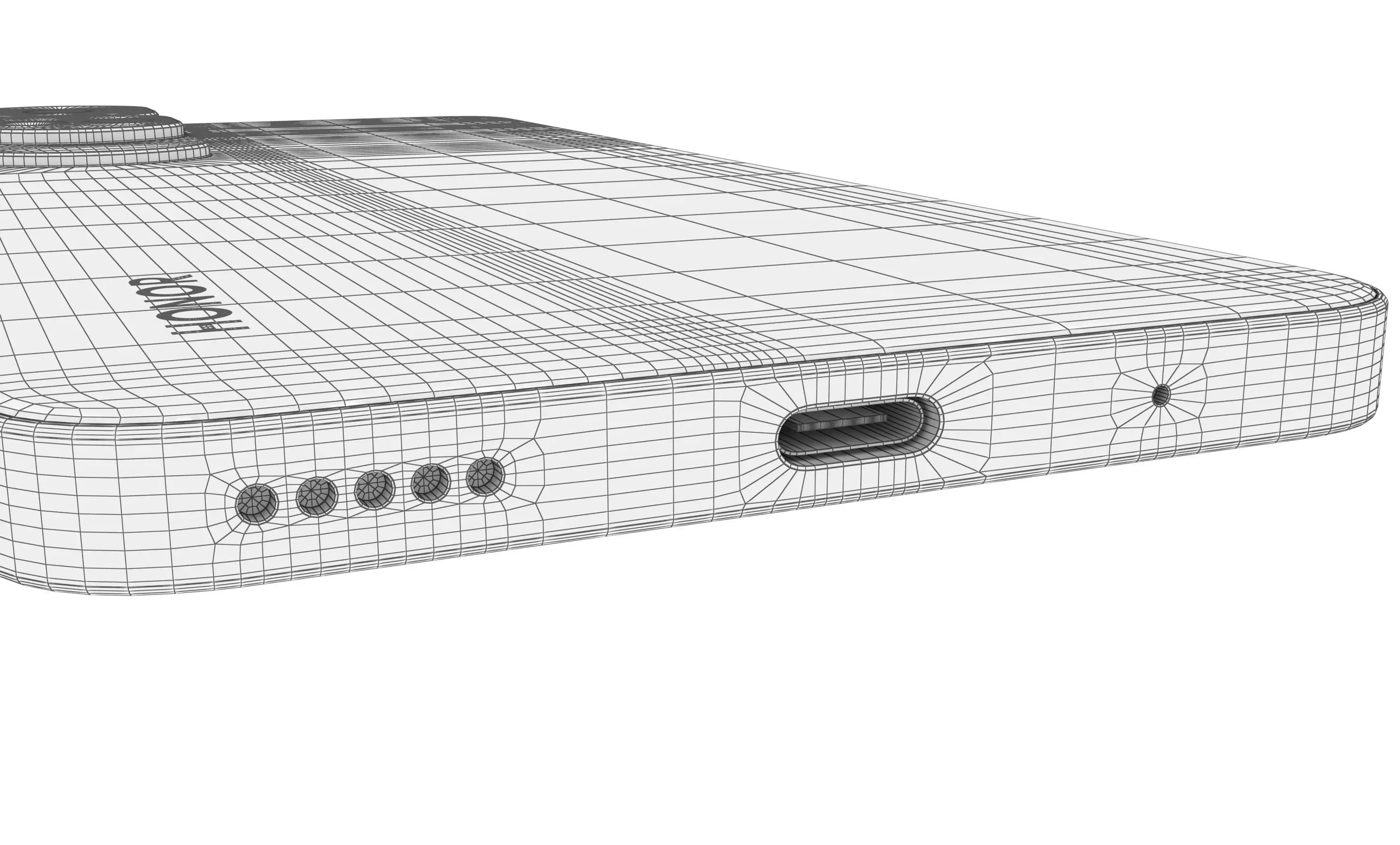 Honor 90 Lite Blue  High Poly  3D model_24