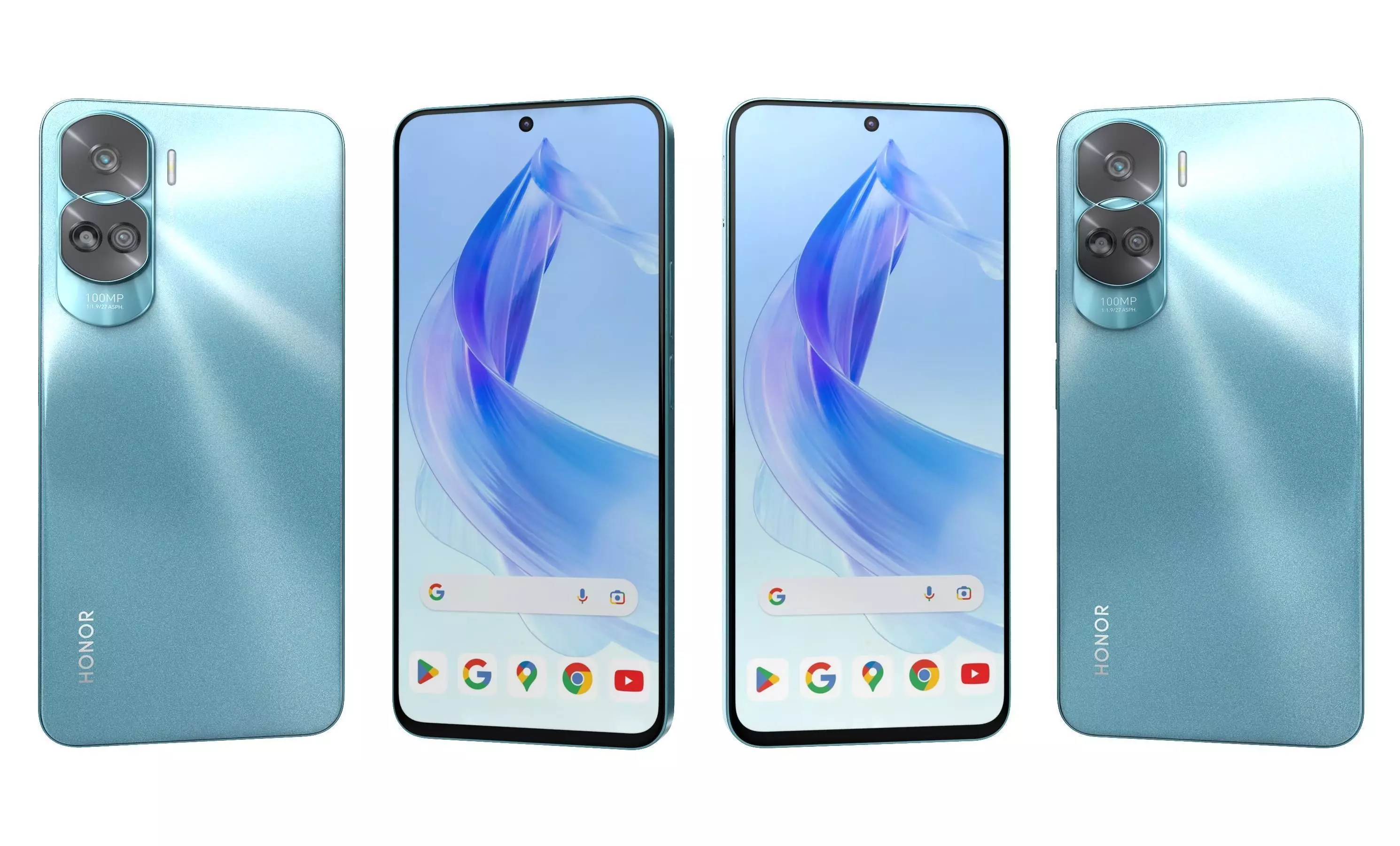 Honor 90 Lite Blue  High Poly  3D model_0