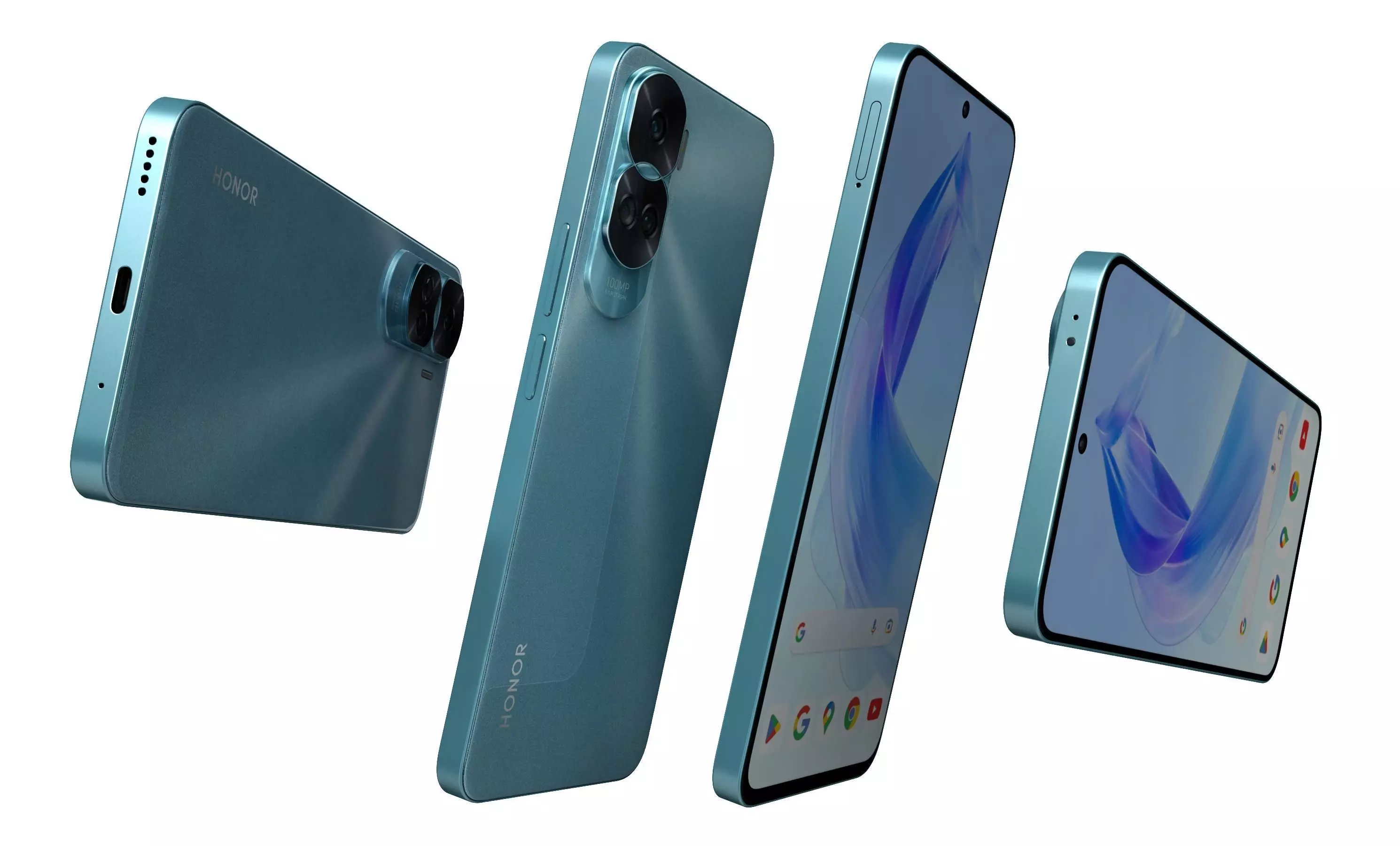 Honor 90 Lite Blue  High Poly  3D model_5