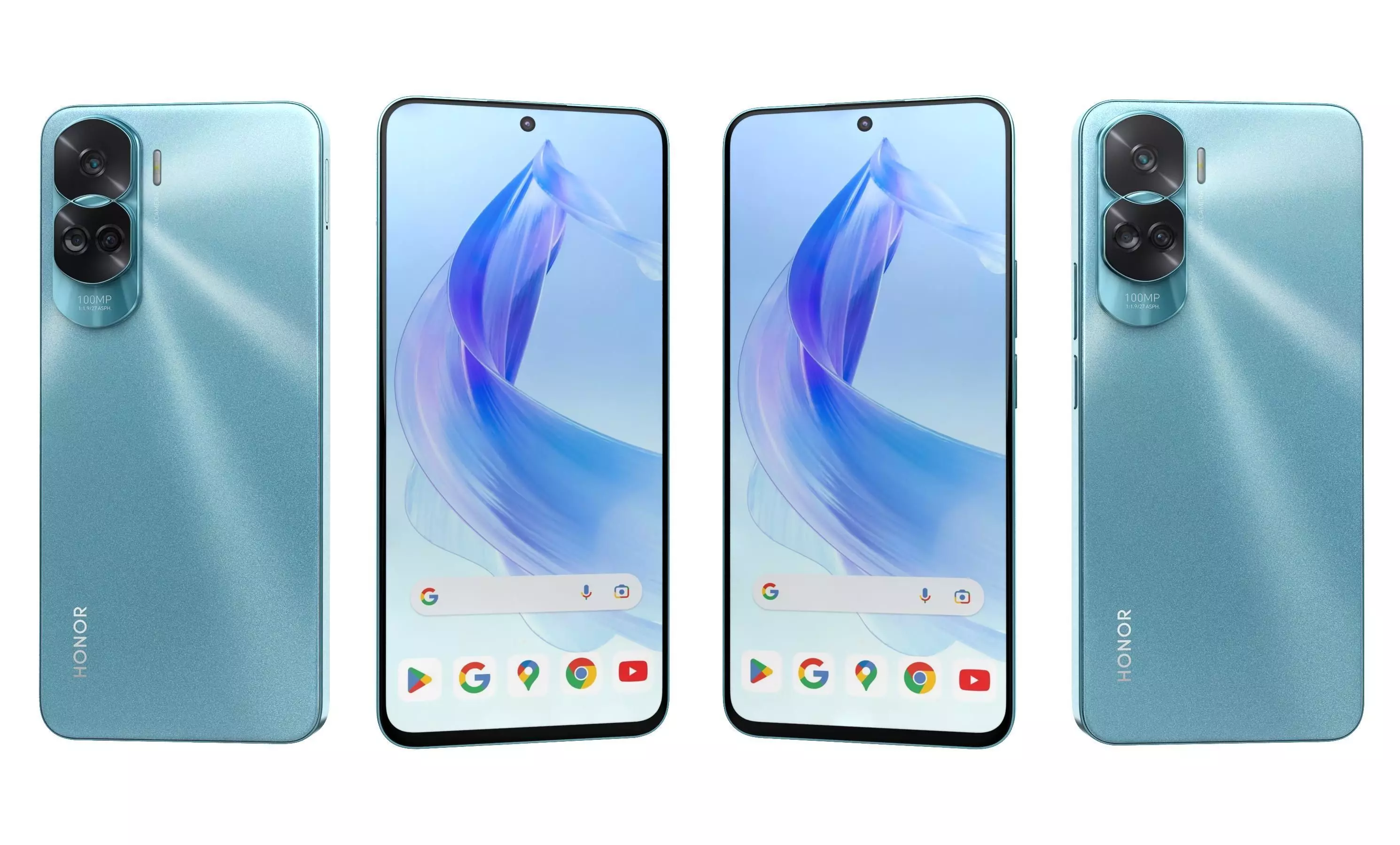 Honor 90 Lite Blue  High Poly  3D model_28