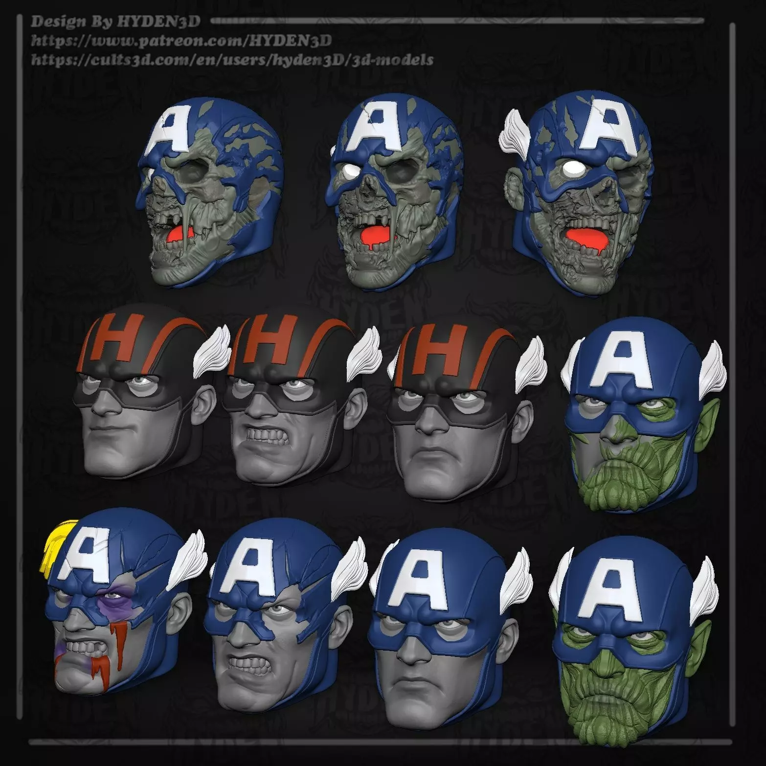 captain kit 3D print model_14