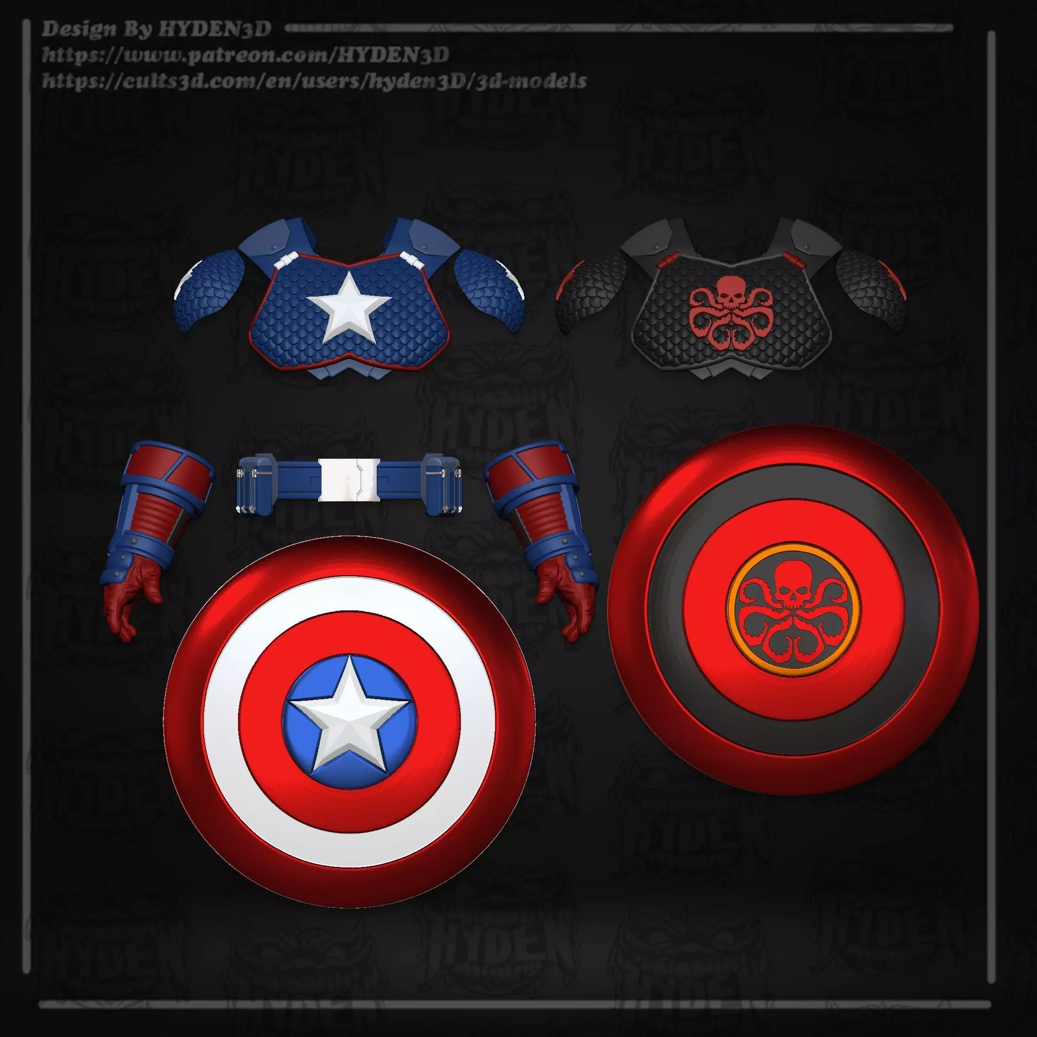 captain kit 3D print model_9