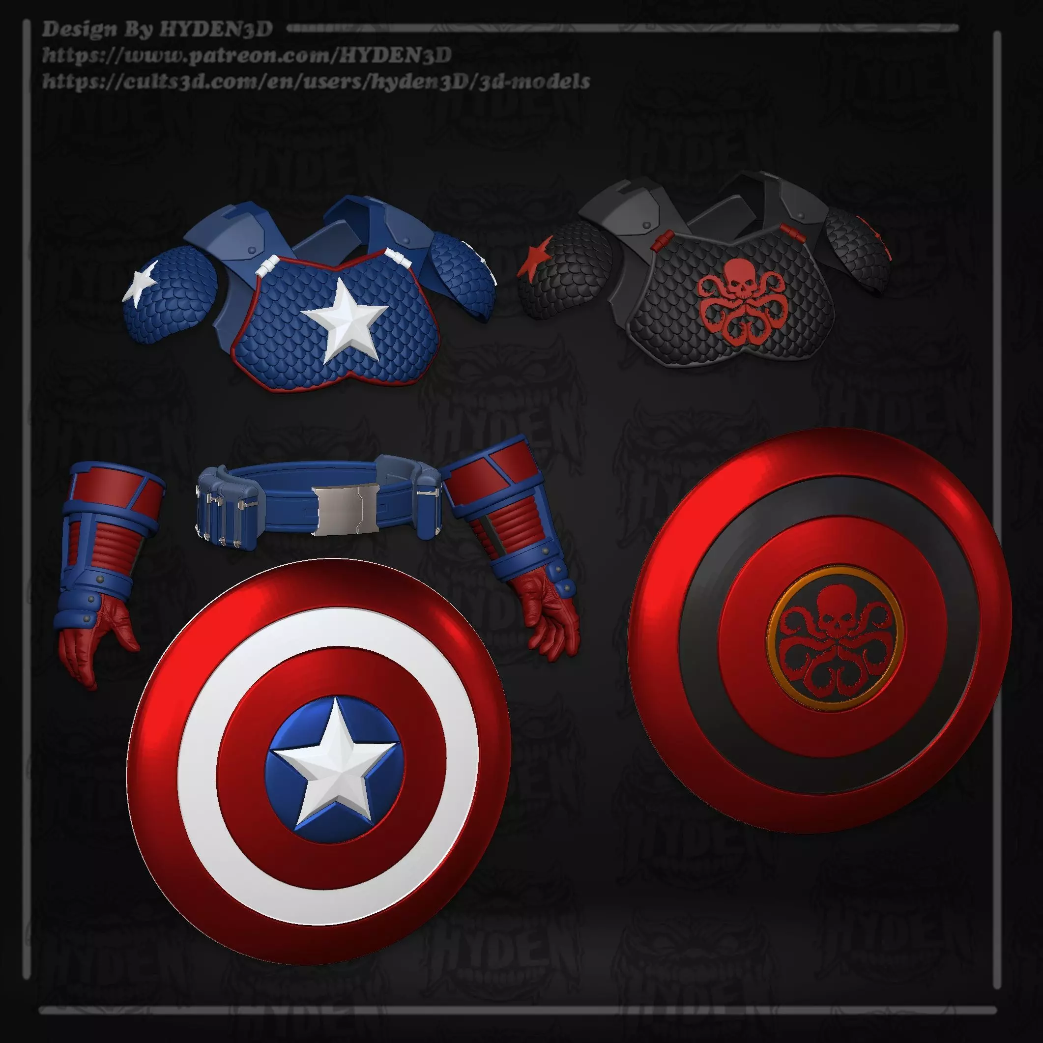 captain kit 3D print model_10