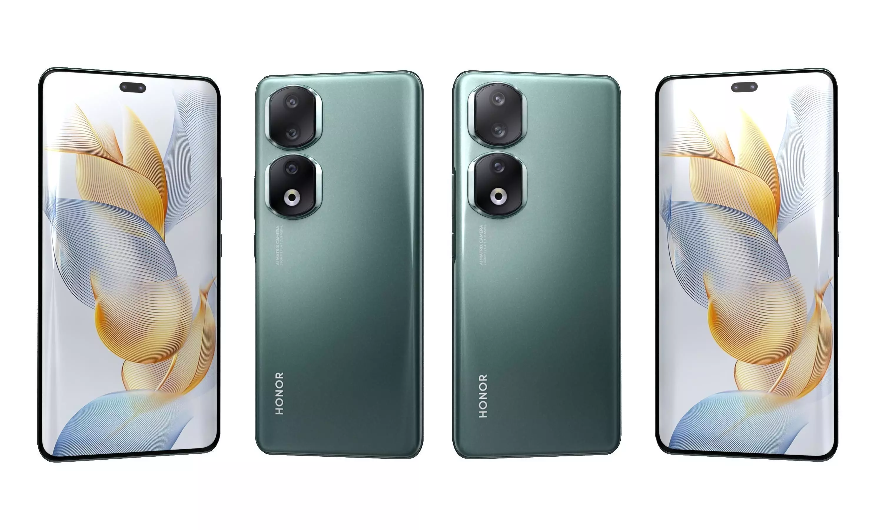 Honor 90 Pro All Colors High Poly 3D model_12