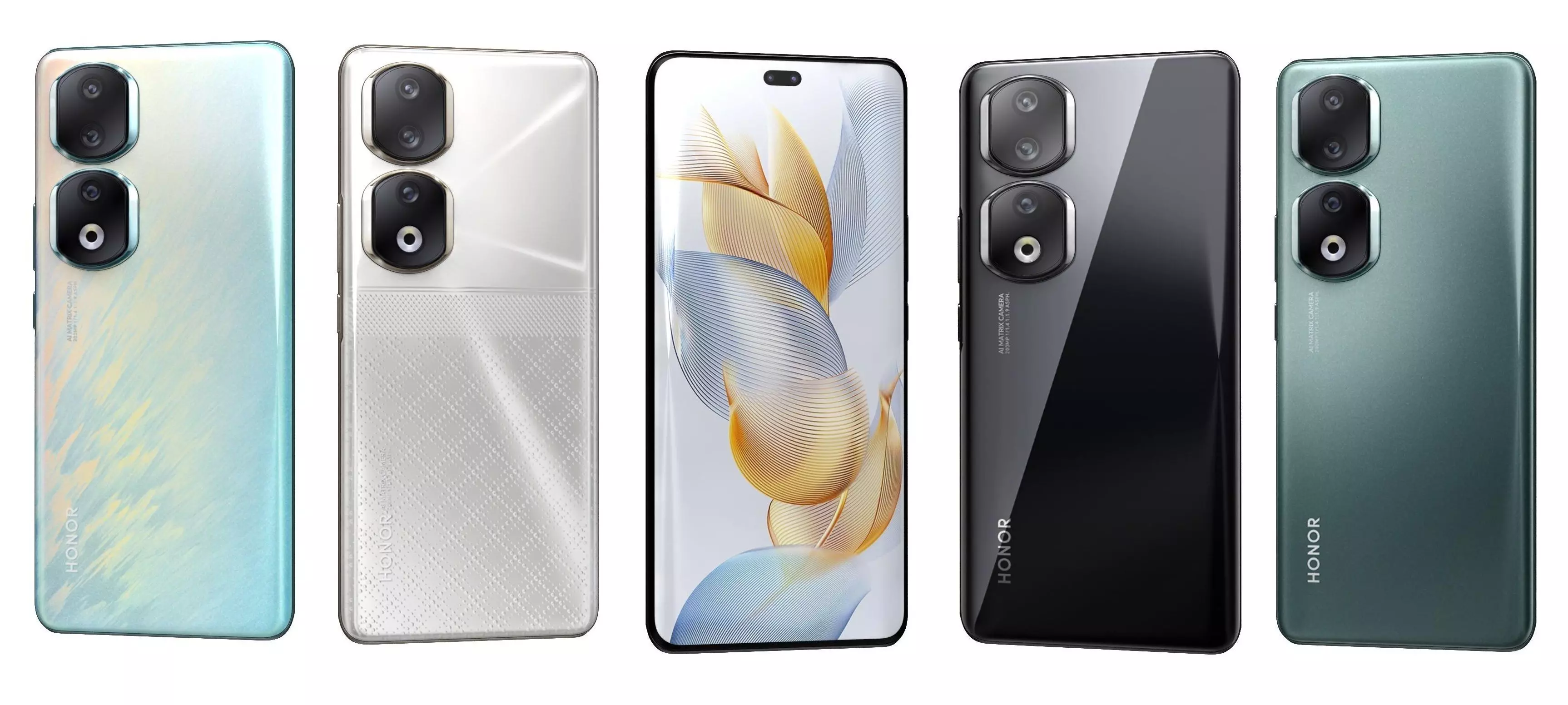 Honor 90 Pro All Colors High Poly 3D model_0