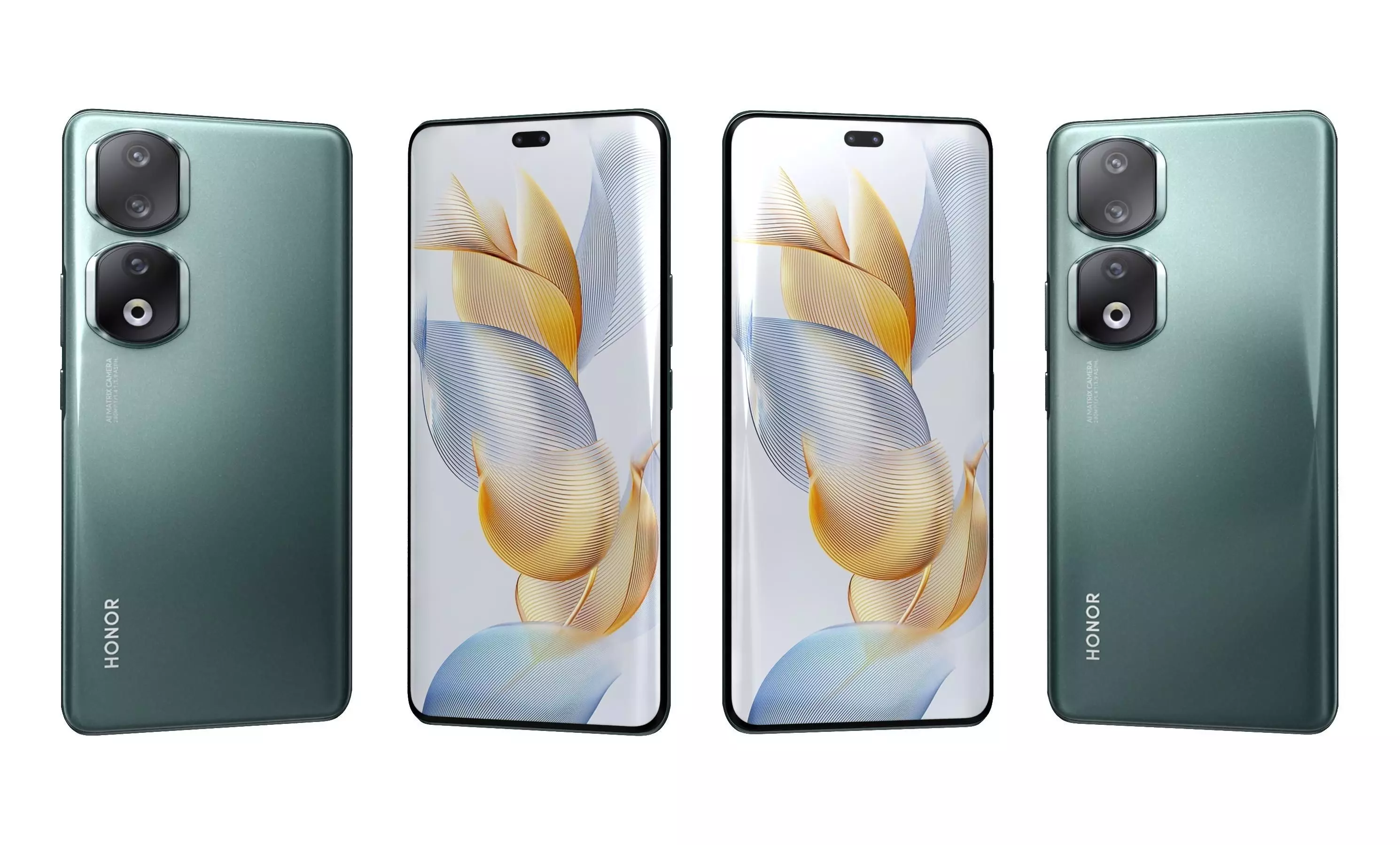 Honor 90 Pro All Colors High Poly 3D model_18