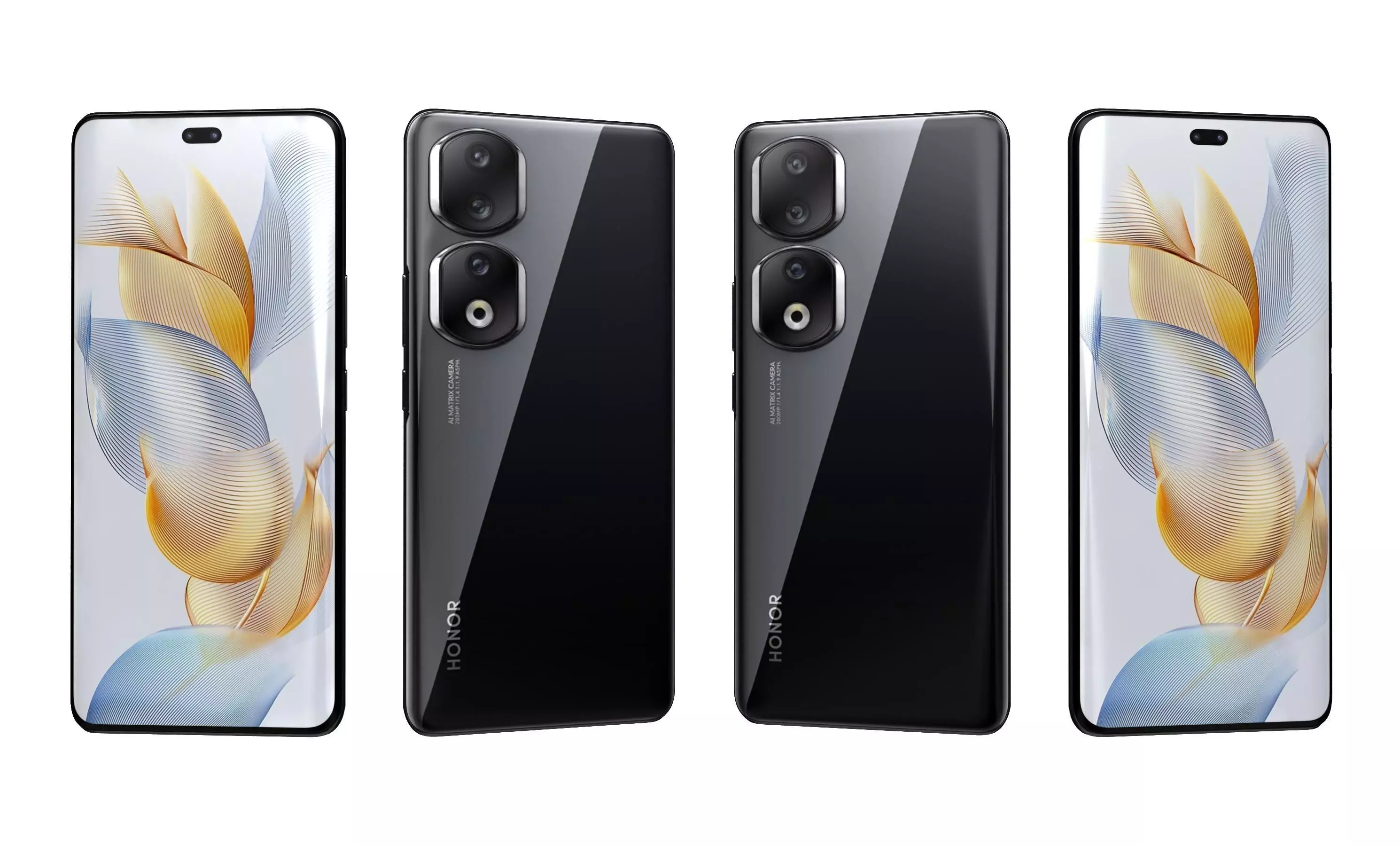 Honor 90 Pro All Colors High Poly 3D model_39