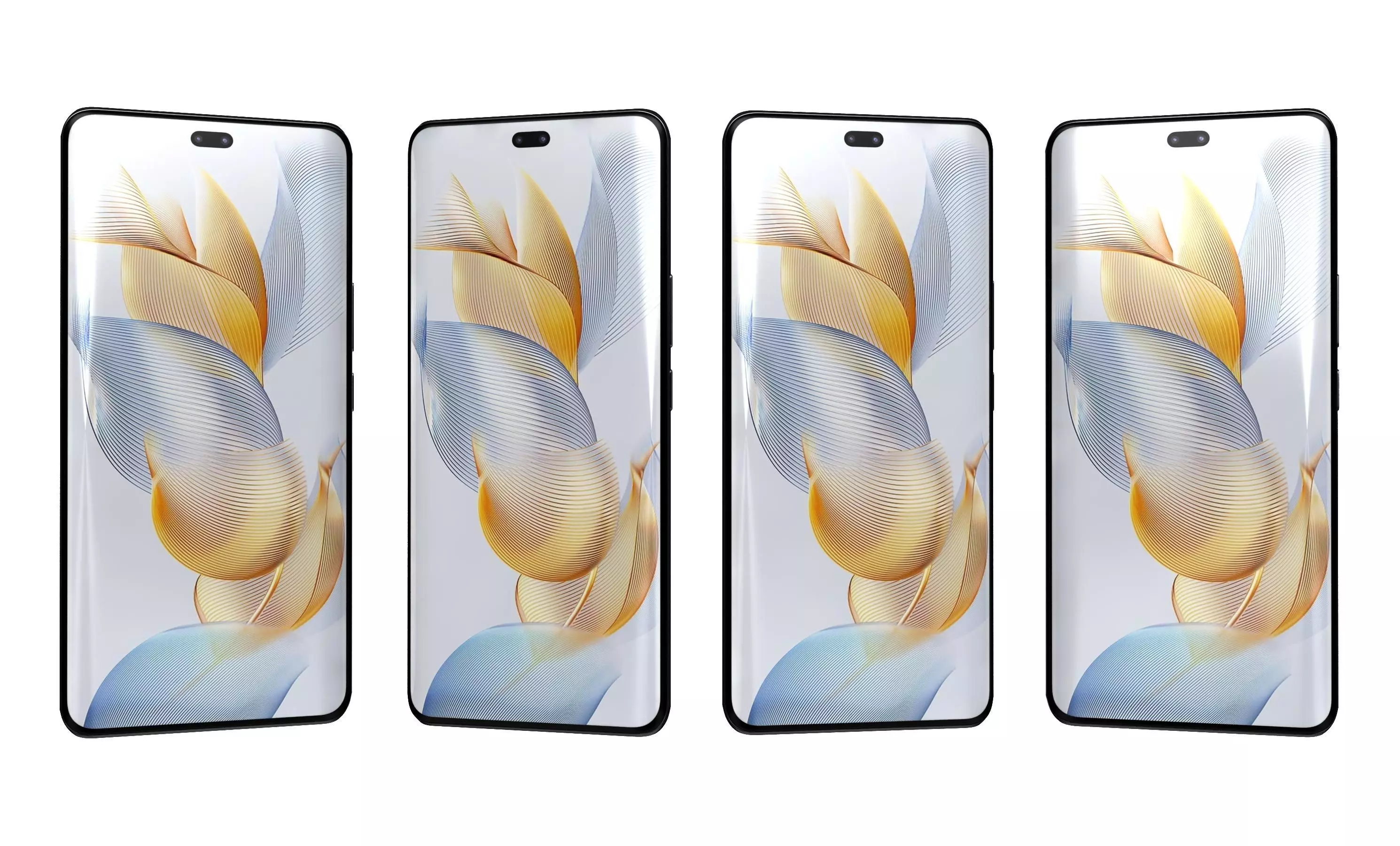 Honor 90 Pro All Colors High Poly 3D model_10