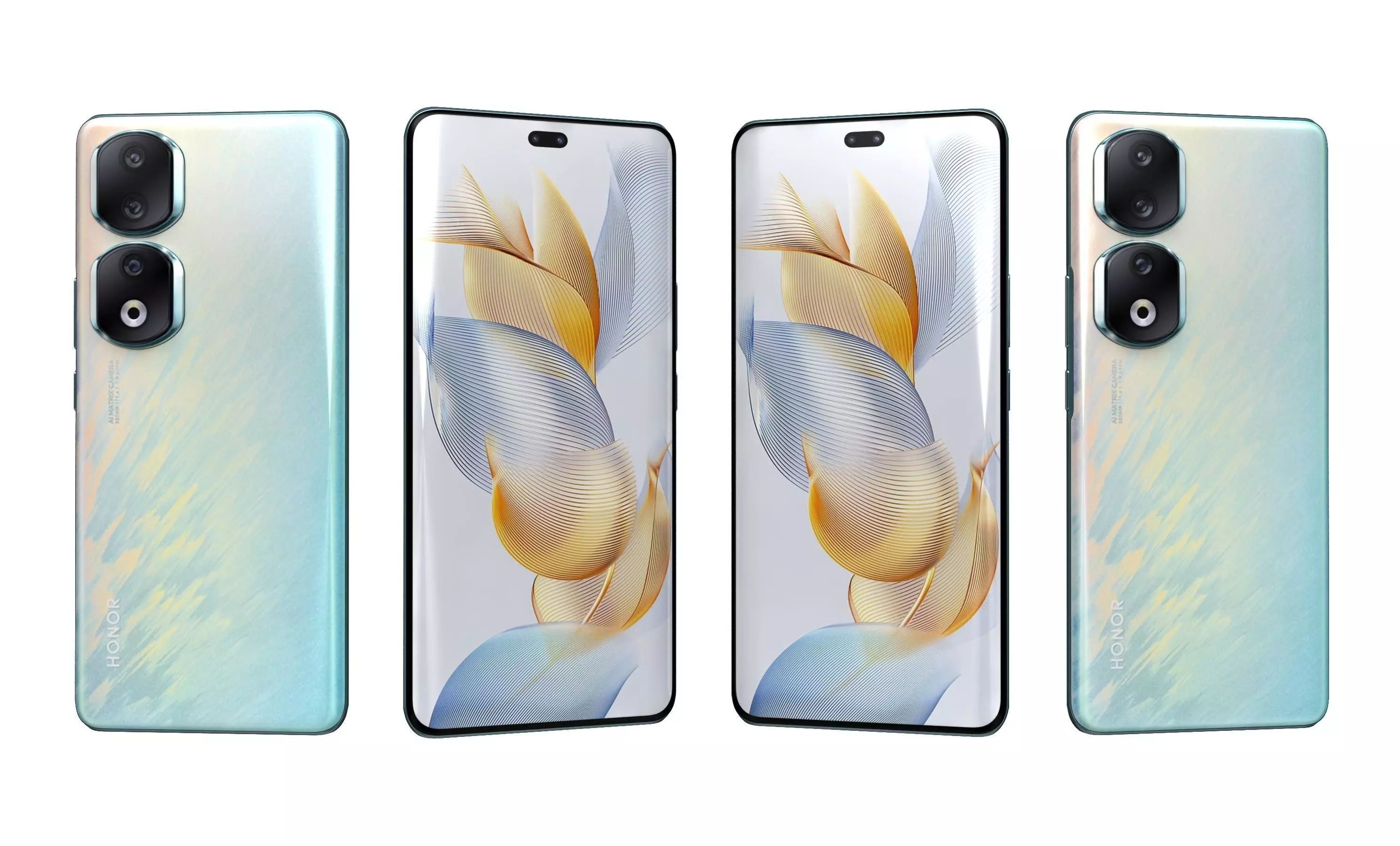 Honor 90 Pro All Colors High Poly 3D model_24