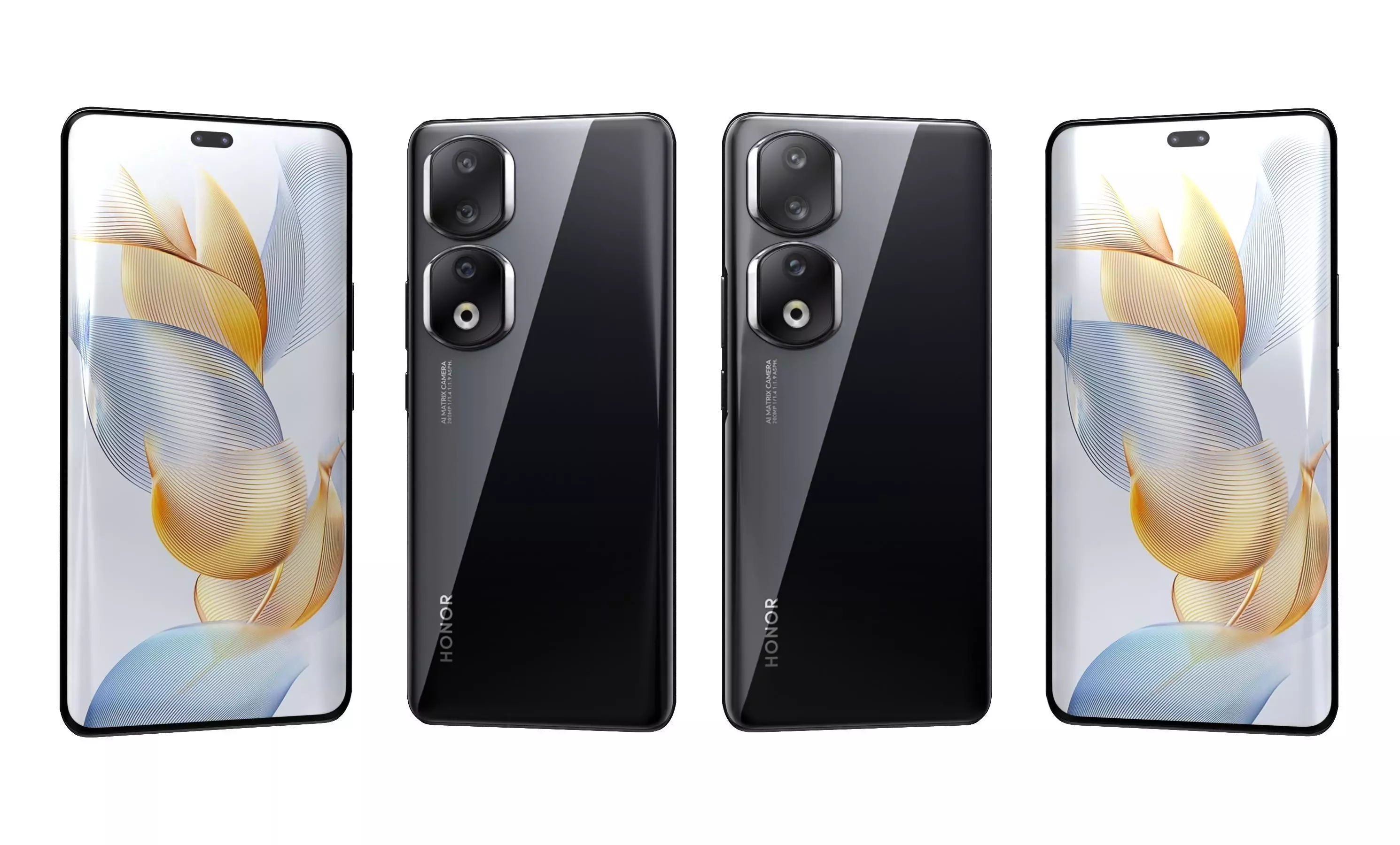 Honor 90 Pro All Colors High Poly 3D model_19