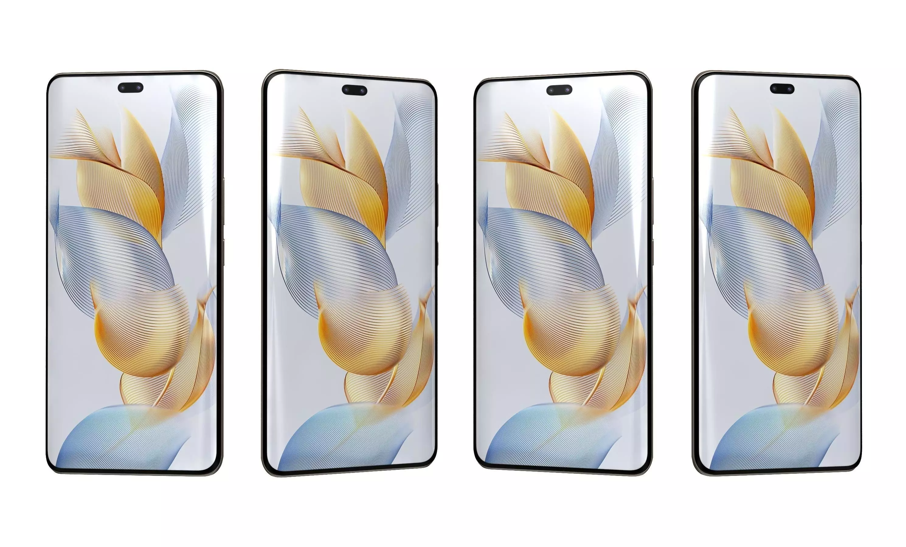 Honor 90 Pro All Colors High Poly 3D model_7