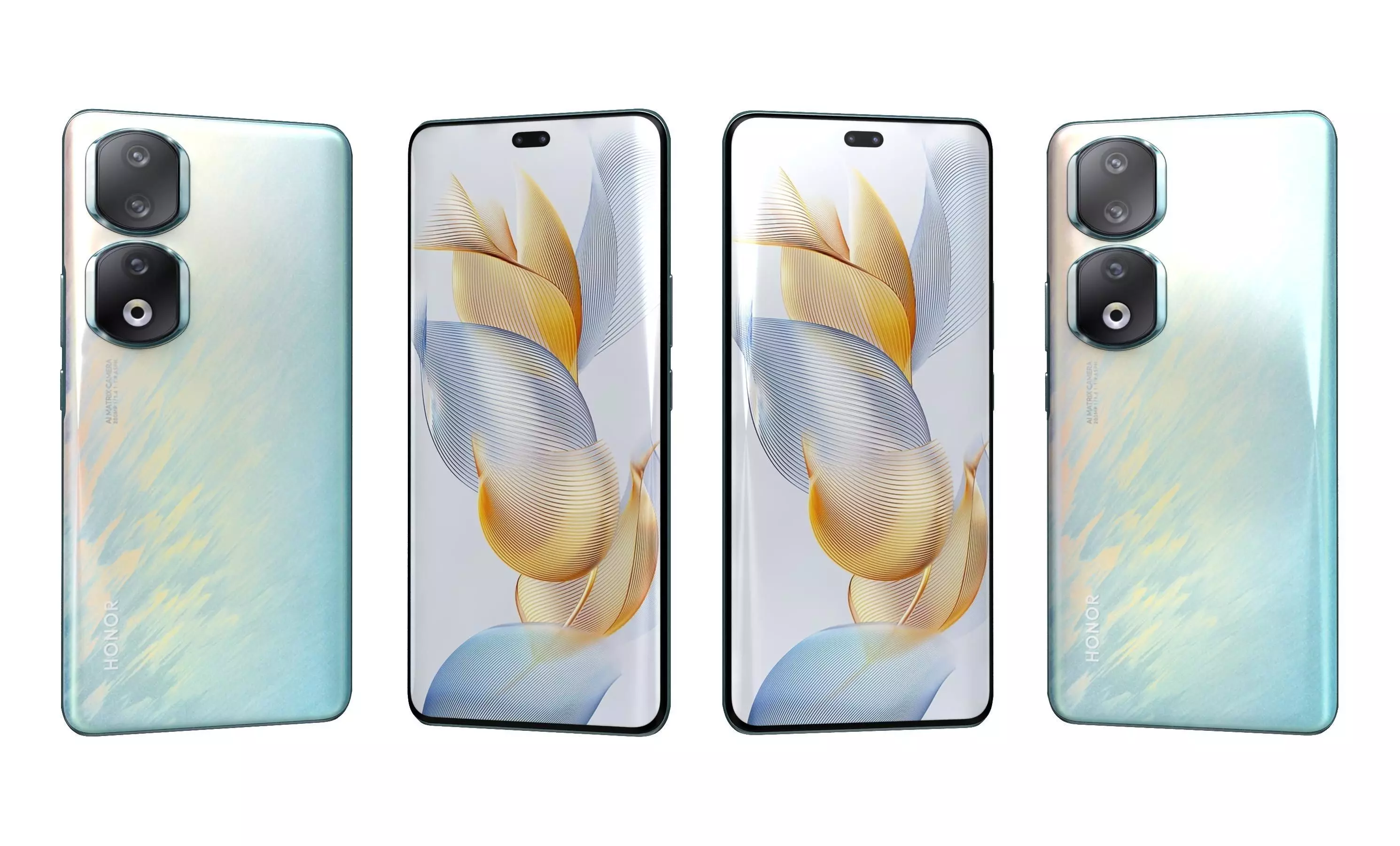 Honor 90 Pro All Colors High Poly 3D model_26