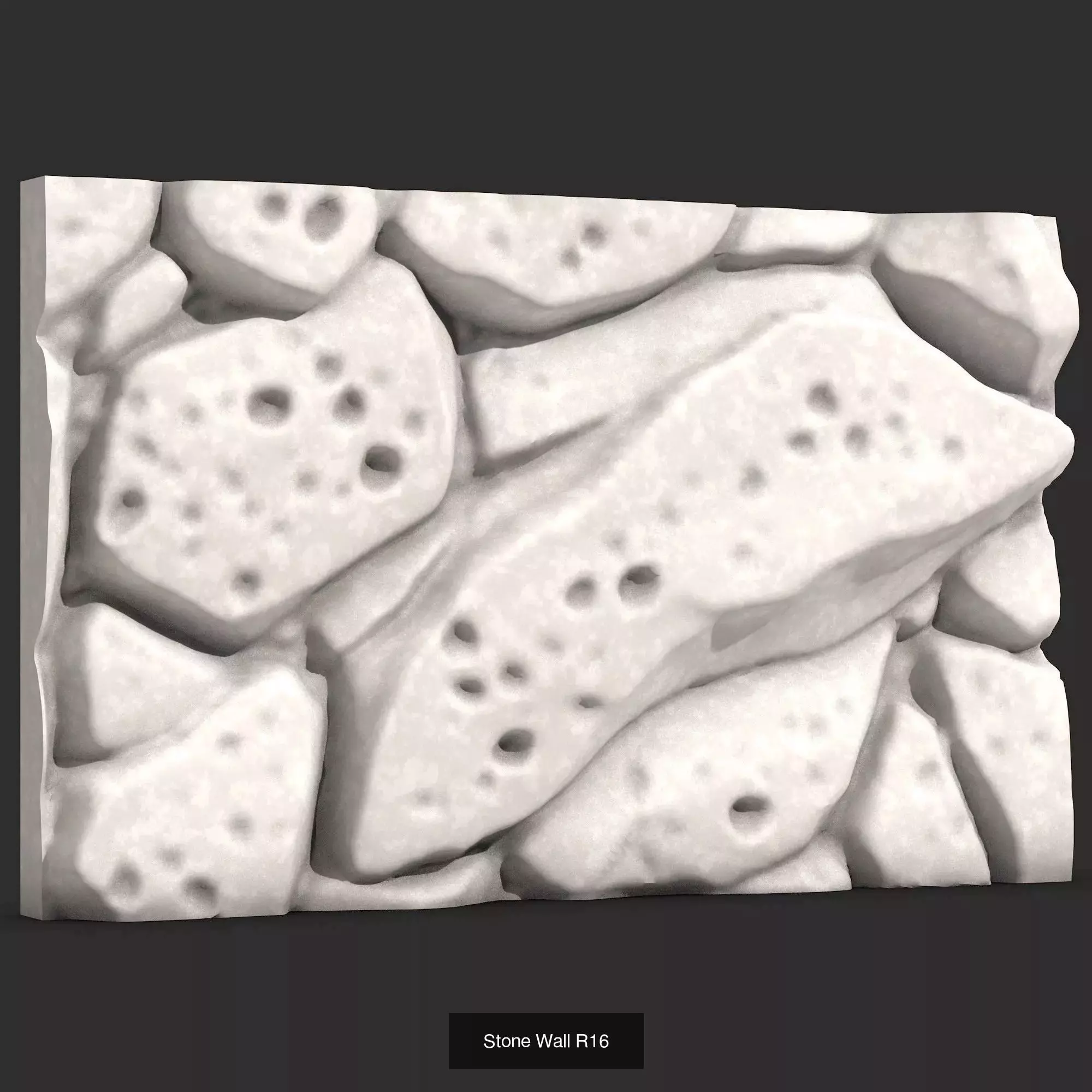 6 Detailed Models Medieval Stone Wall Pack Vol4  3D Model Collection_2