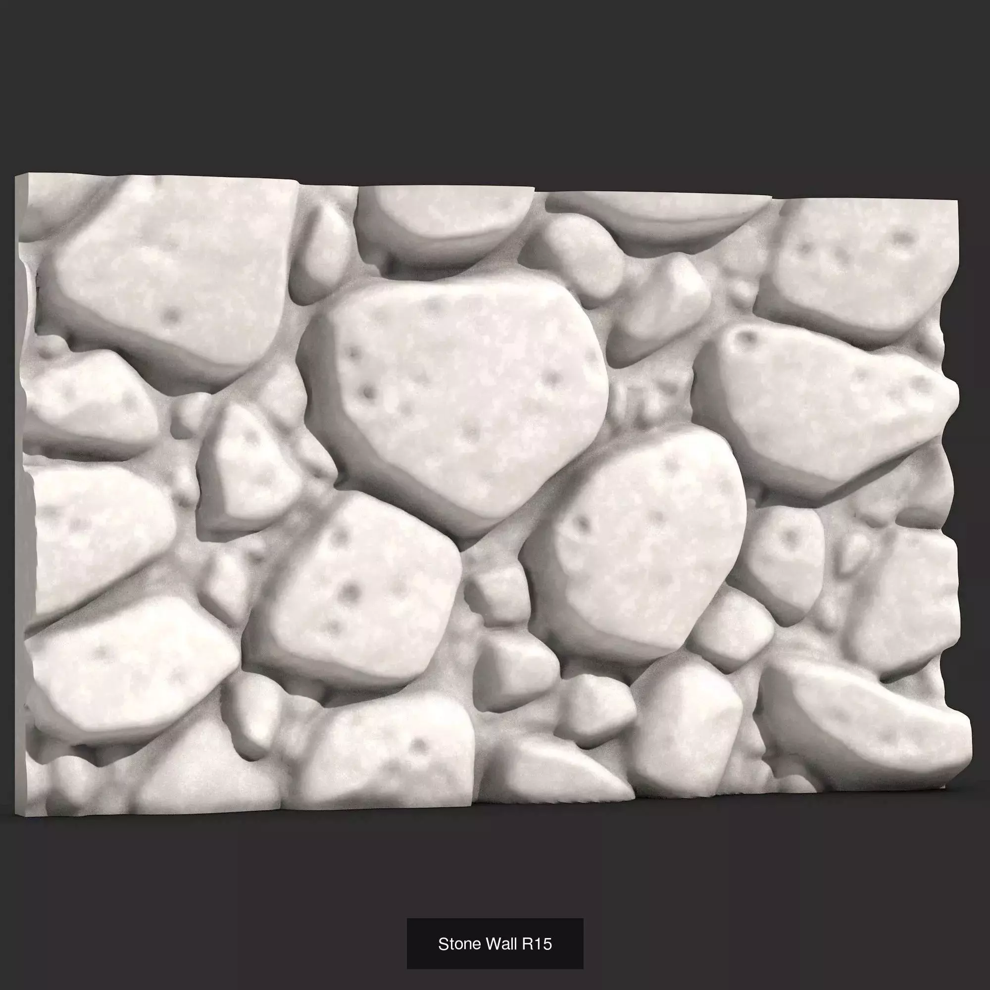 6 Detailed Models Medieval Stone Wall Pack Vol4  3D Model Collection_3