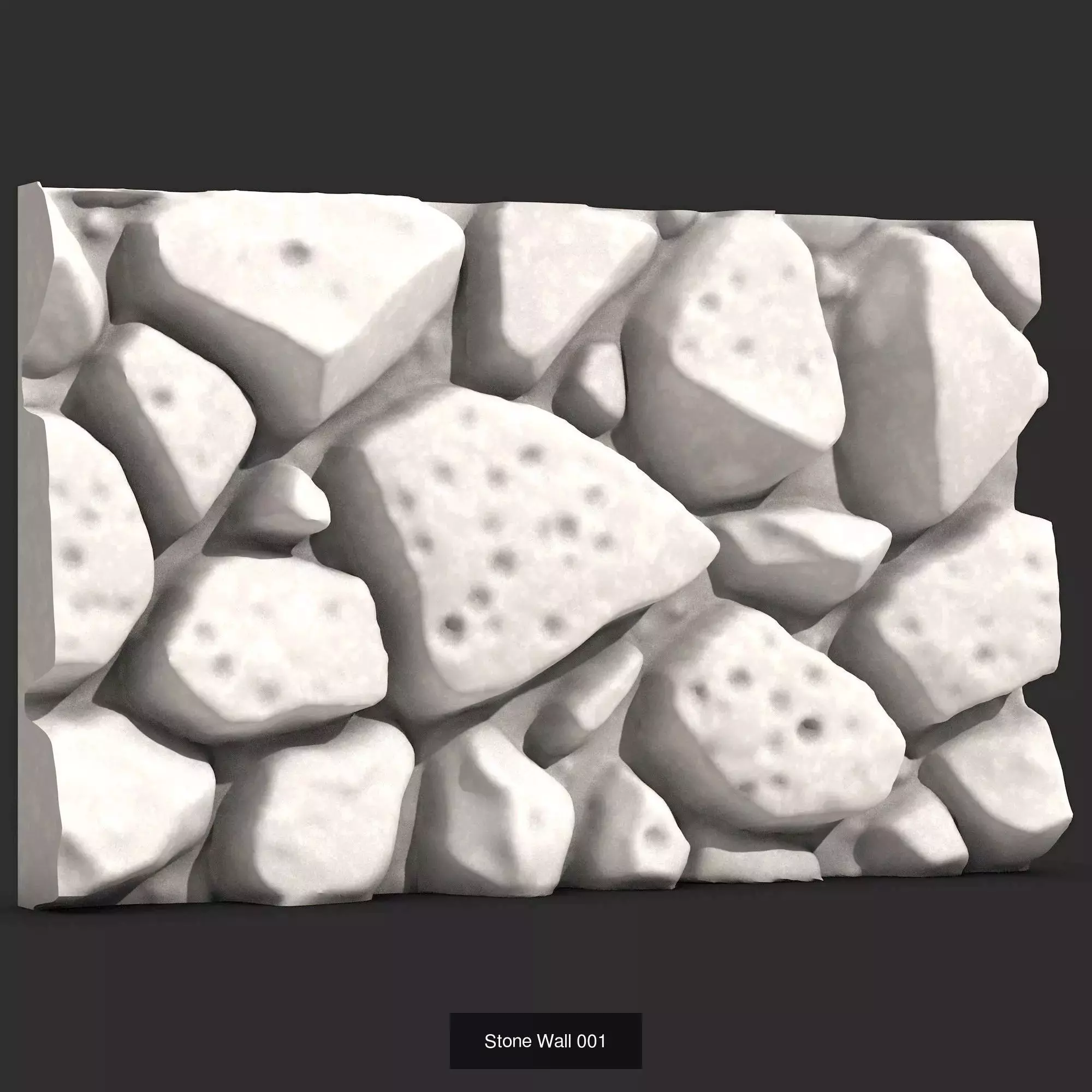 6 Detailed Models Medieval Stone Wall Pack Vol4  3D Model Collection_6