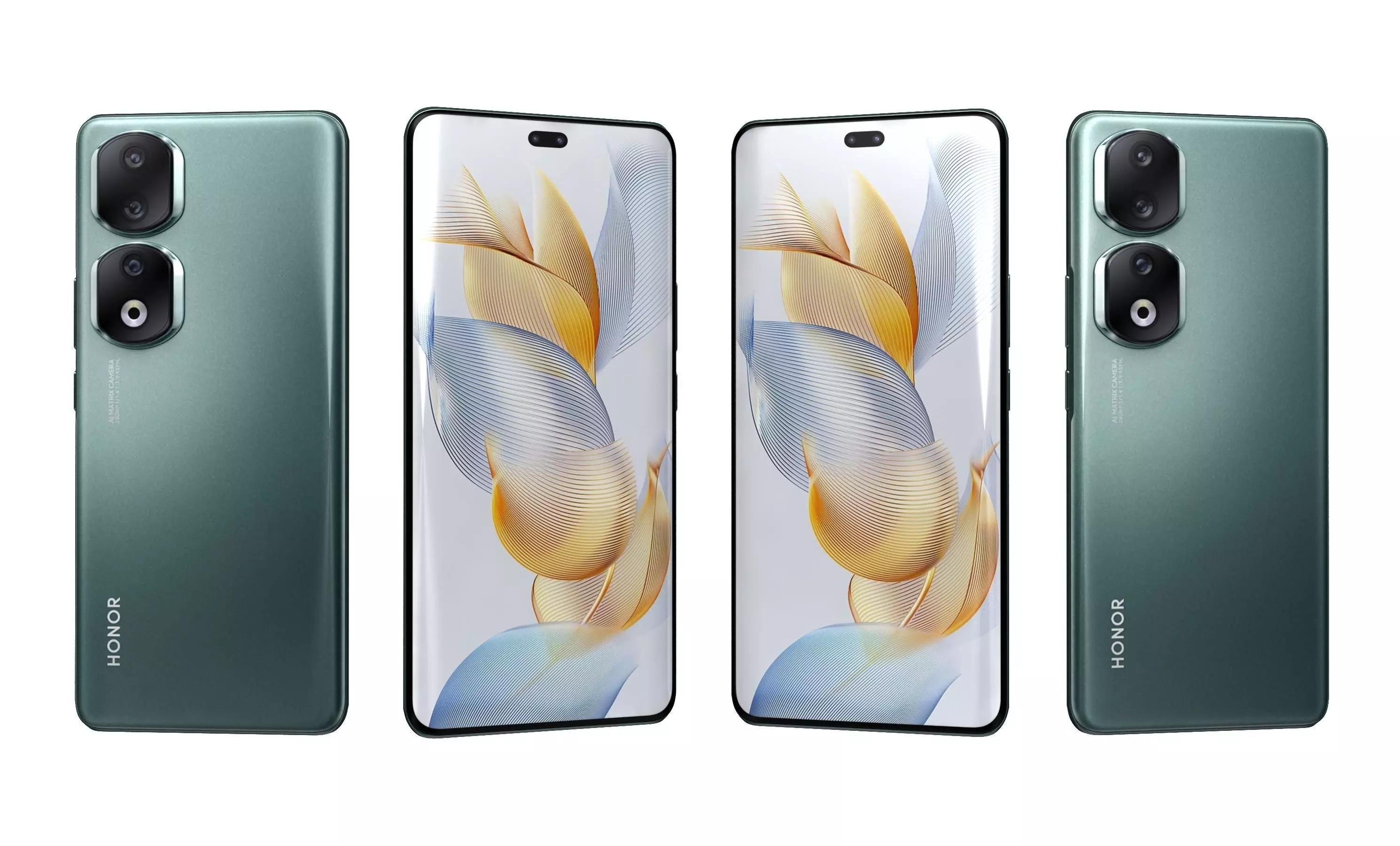 Honor 90 Pro Green High Poly 3D model_27