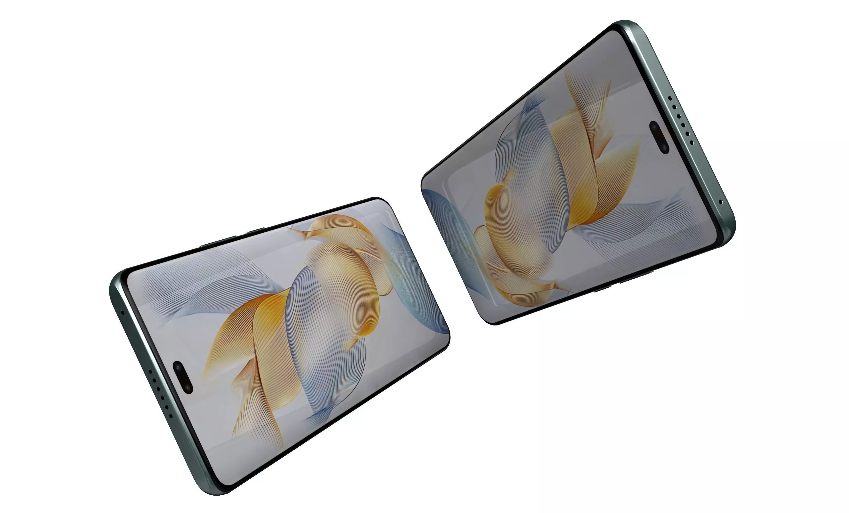 Honor 90 Pro Green High Poly 3D model_3