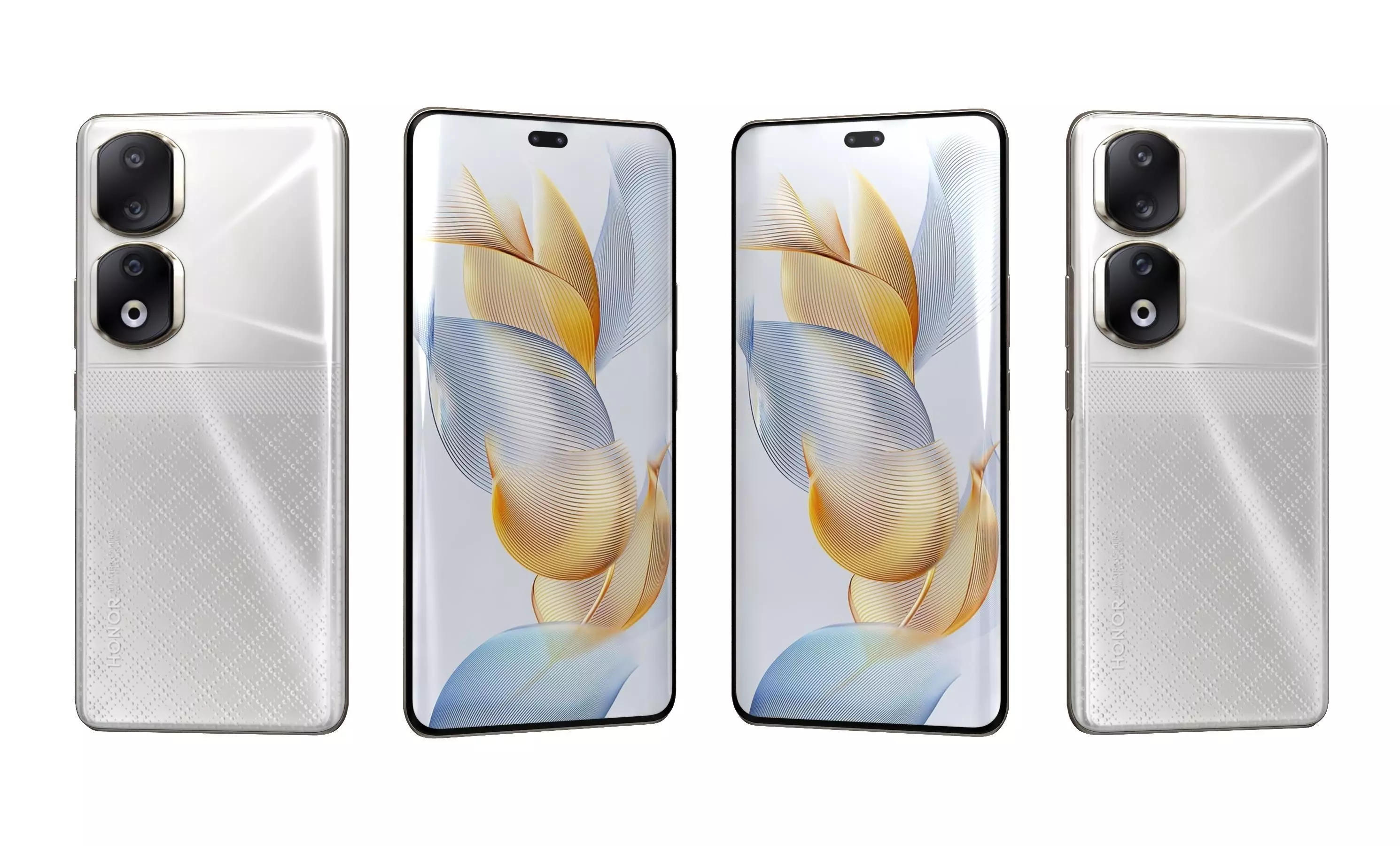 Honor 90 Pro White High Poly 3D model_27