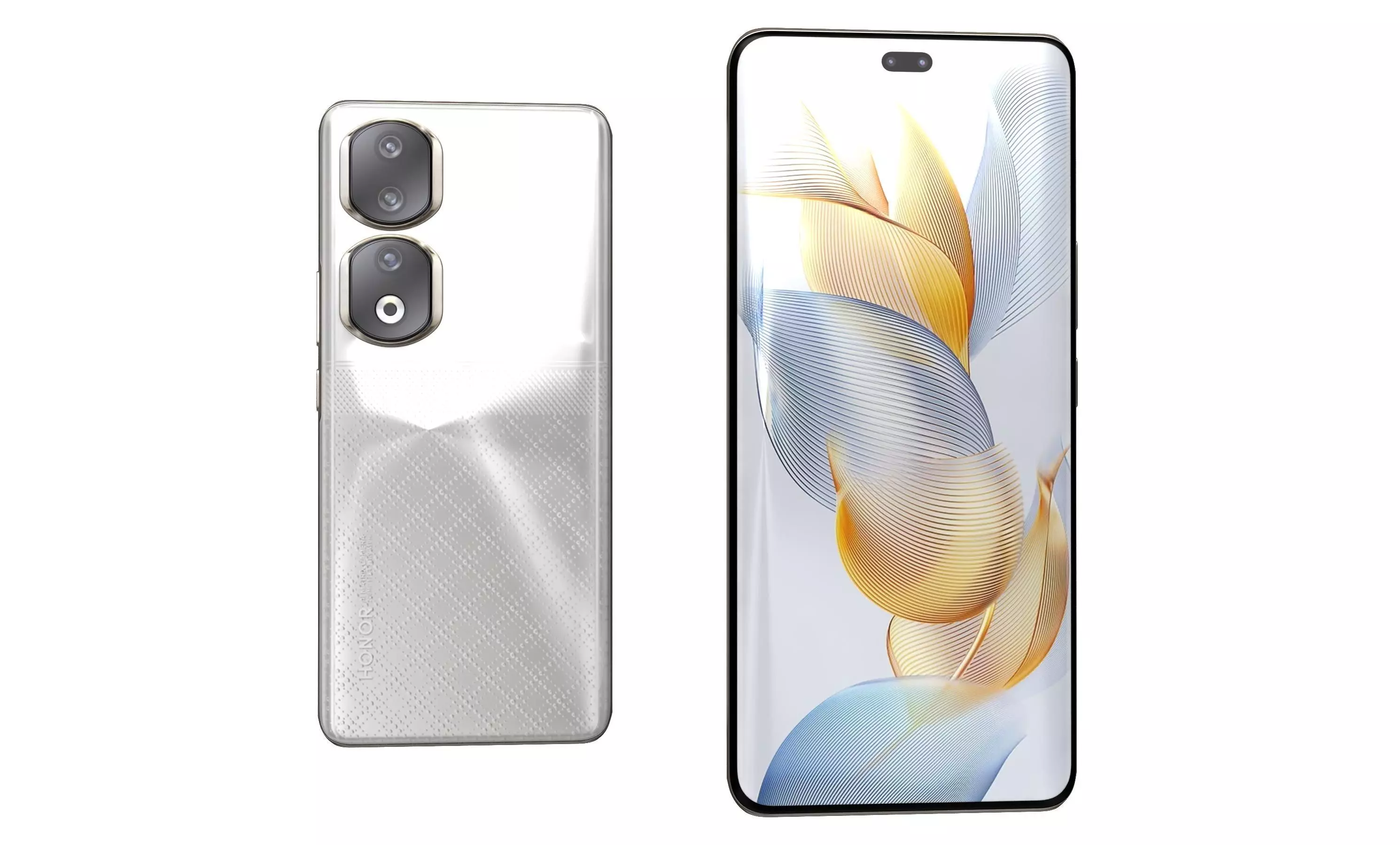 Honor 90 Pro White High Poly 3D model_29