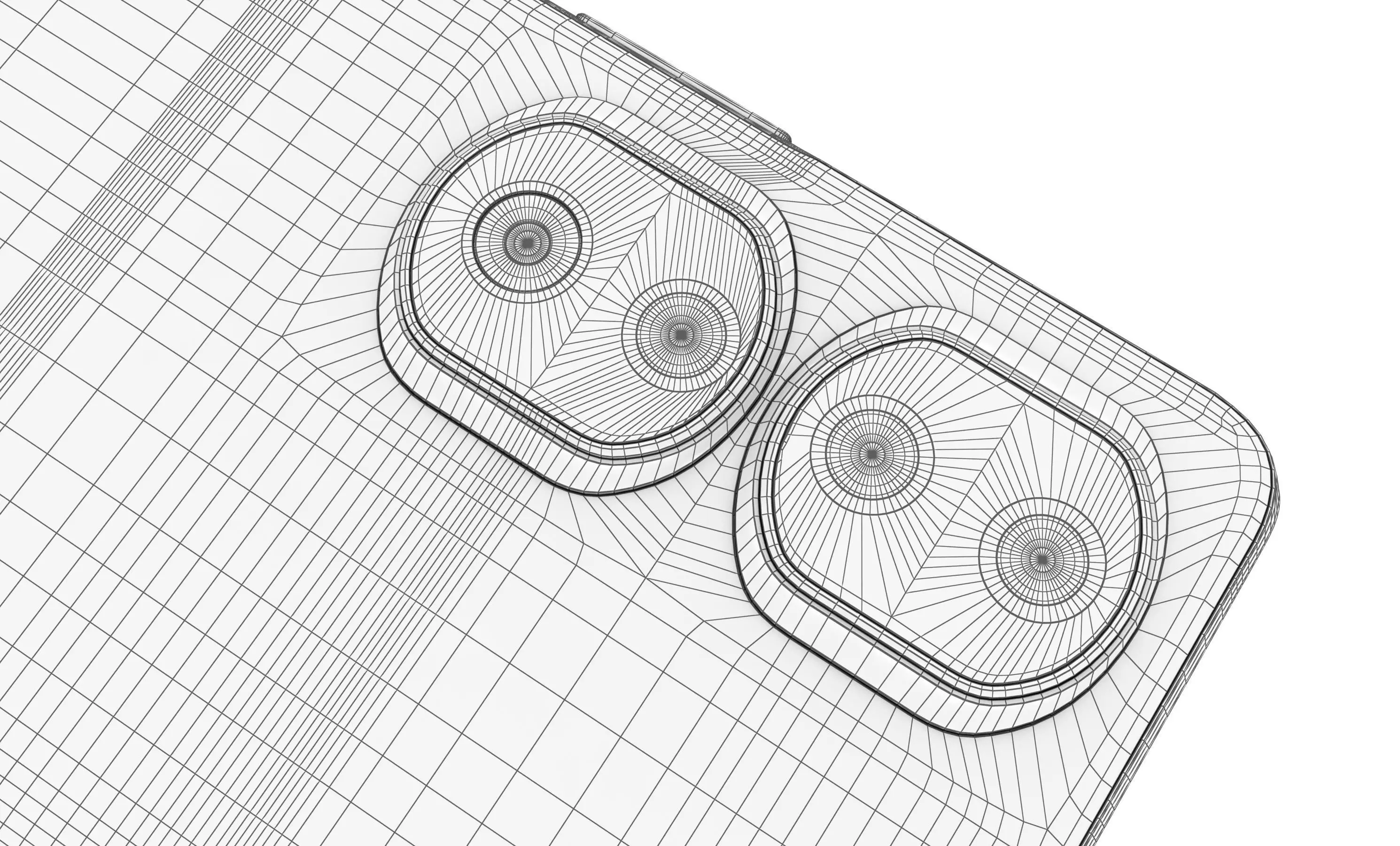 Honor 90 Pro White High Poly 3D model_20