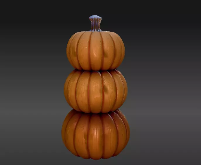 Tiered Pumpkin 3D Model Halloween Pumpkin Decor Print-Ready 3D print model_4