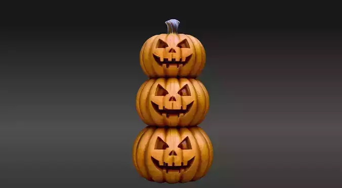 Tiered Pumpkin 3D Model Halloween Pumpkin Decor Print-Ready 3D print model Tiered Pumpkin 3D Model Halloween Pumpkin Decor Print-Ready 3D print model