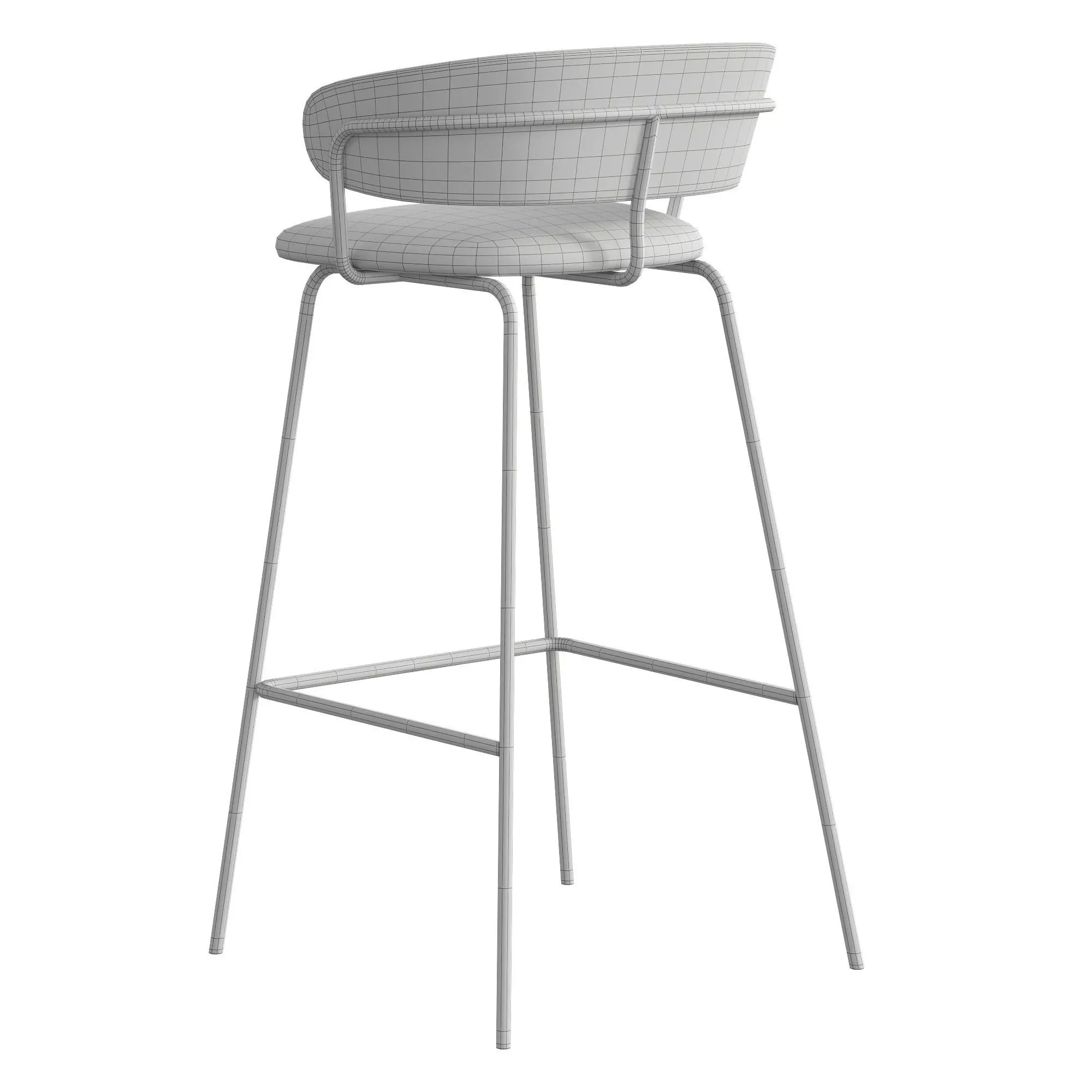 Milo Stool 3D model_7