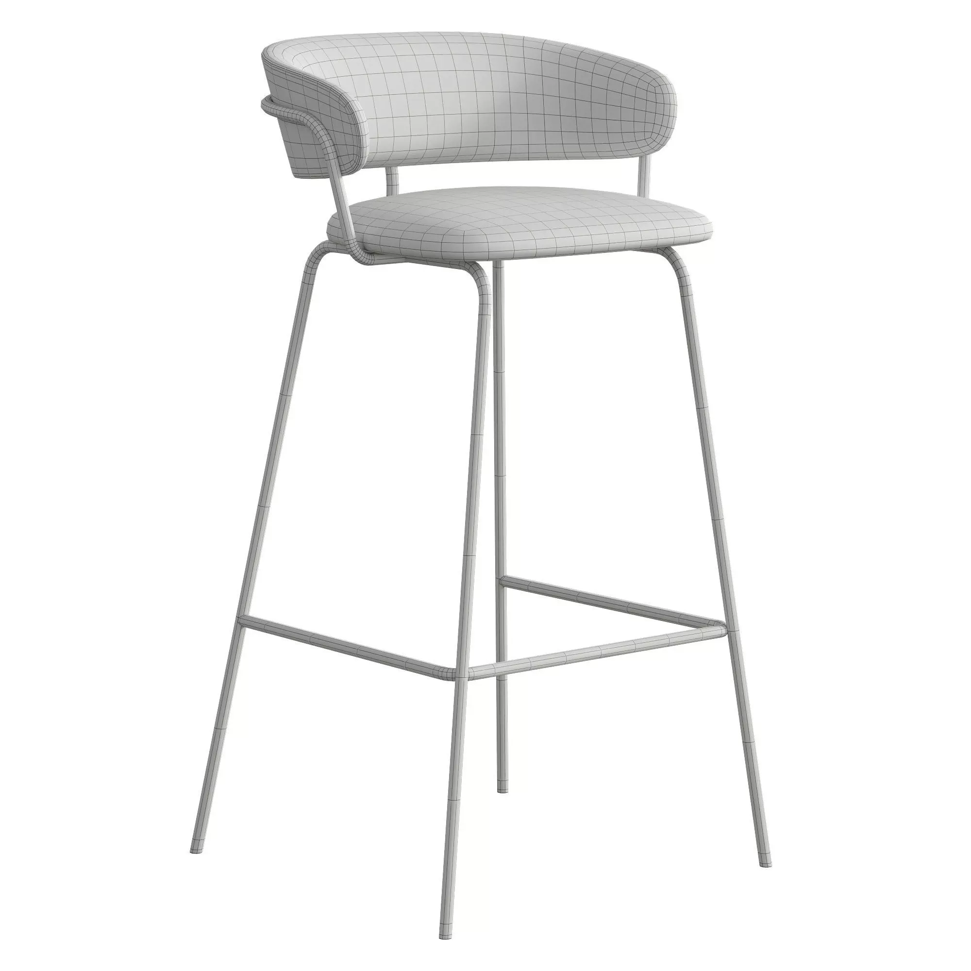 Milo Stool 3D model_1
