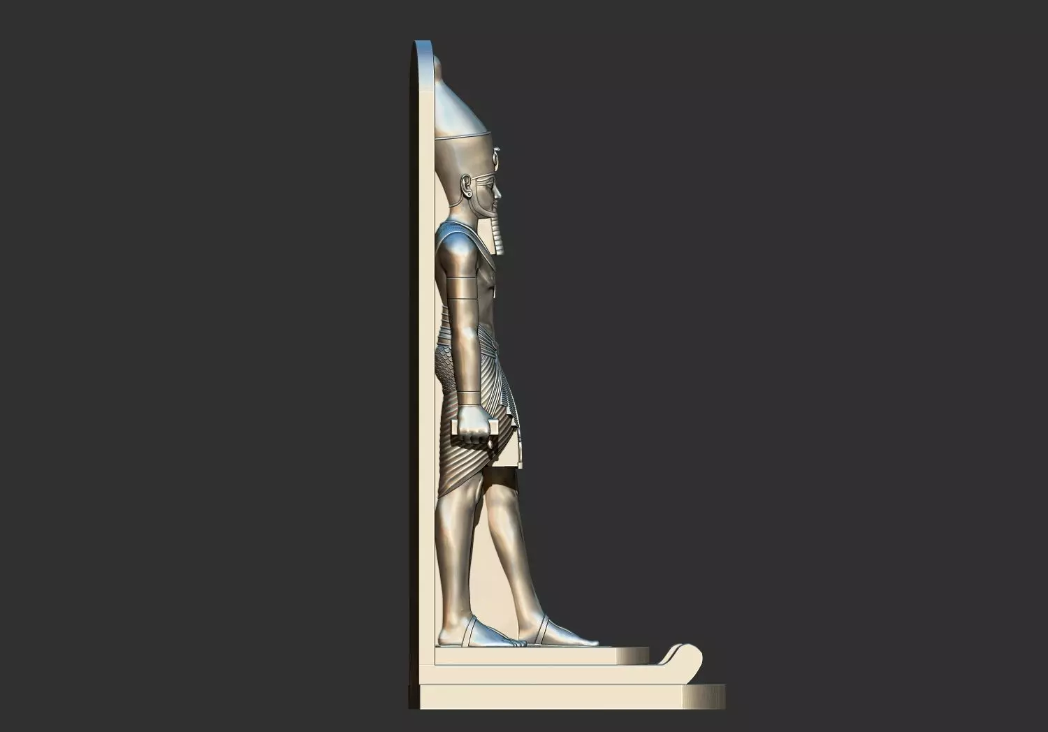 Egyptian Pharaoh king Amenhotep III Statue 3d printable model 3D print model_3