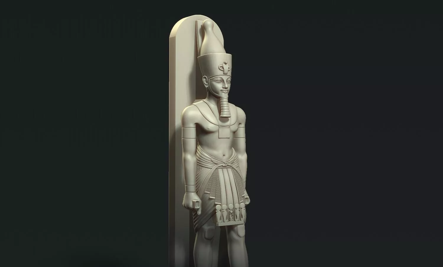 Egyptian Pharaoh king Amenhotep III Statue 3d printable model 3D print model