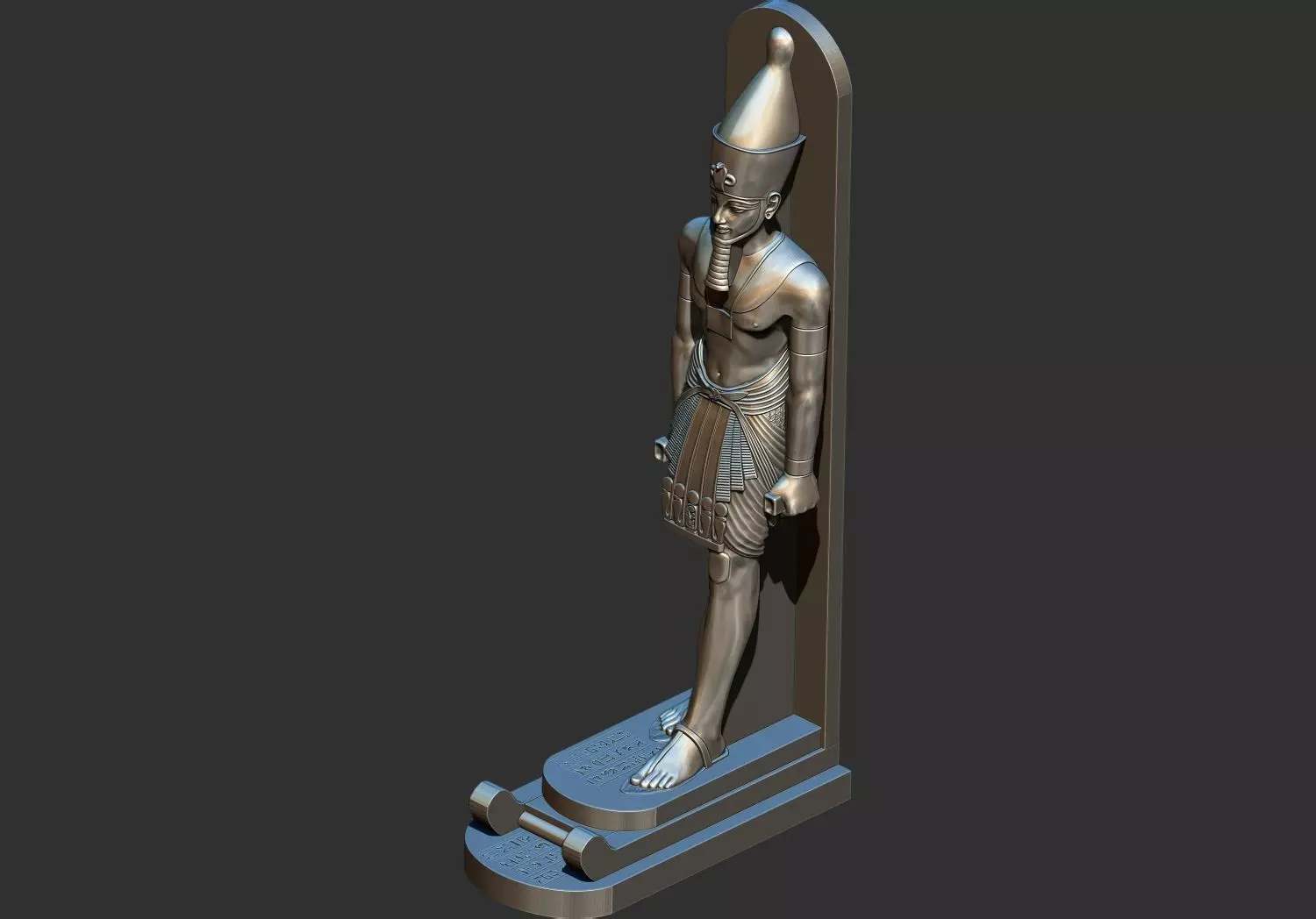 Egyptian Pharaoh king Amenhotep III Statue 3d printable model 3D print model_2